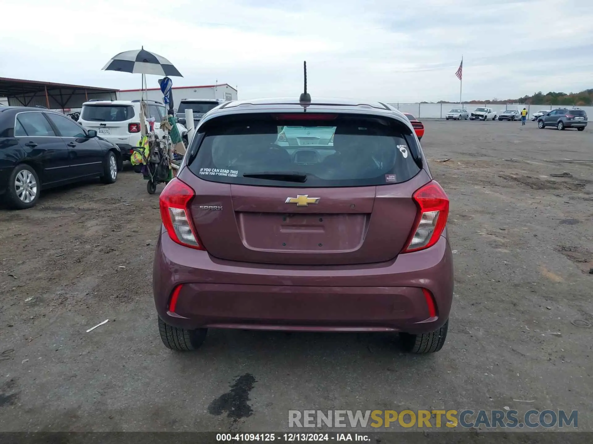 16 Photograph of a damaged car KL8CB6SA7LC452703 CHEVROLET SPARK 2020