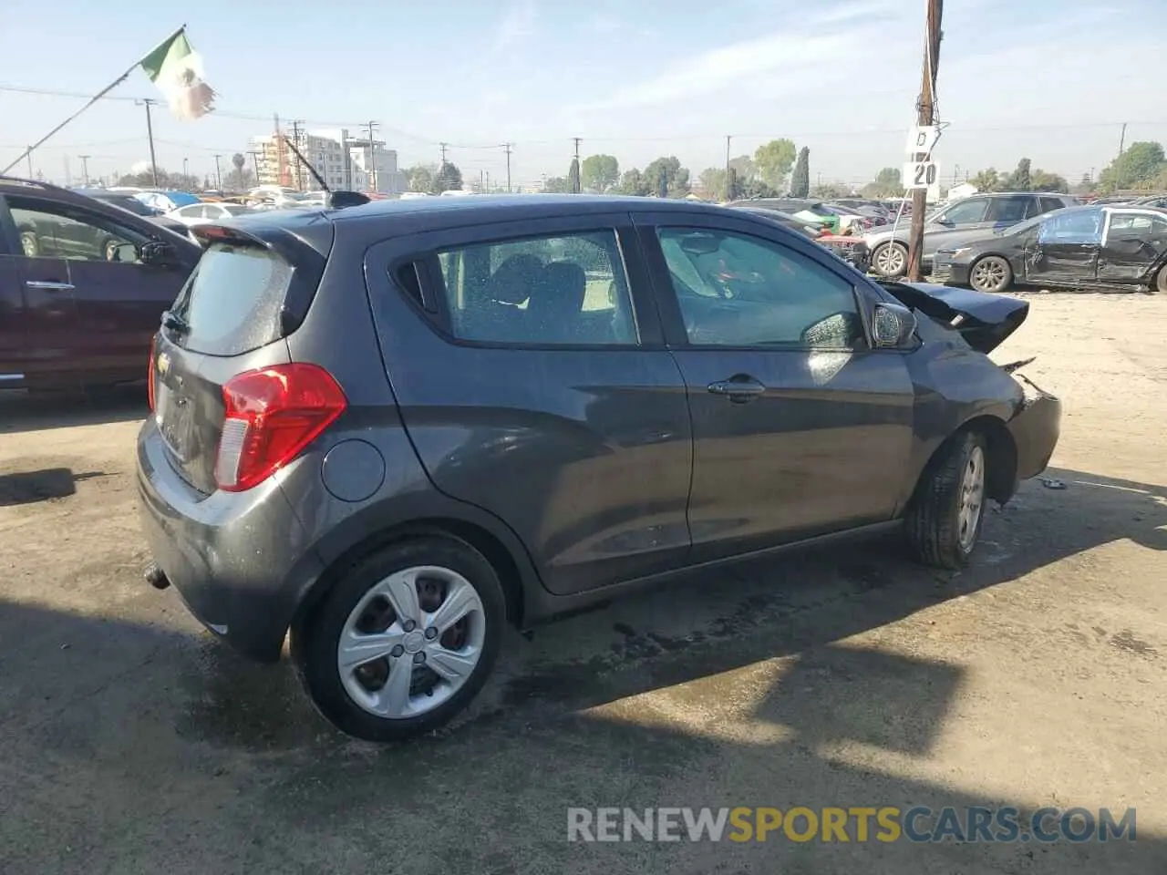 3 Photograph of a damaged car KL8CB6SA7LC458114 CHEVROLET SPARK 2020