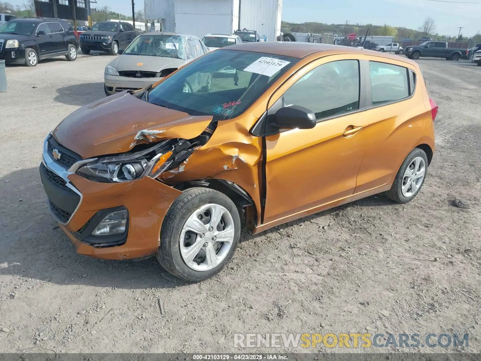 2 Photograph of a damaged car KL8CB6SA8LC453066 CHEVROLET SPARK 2020