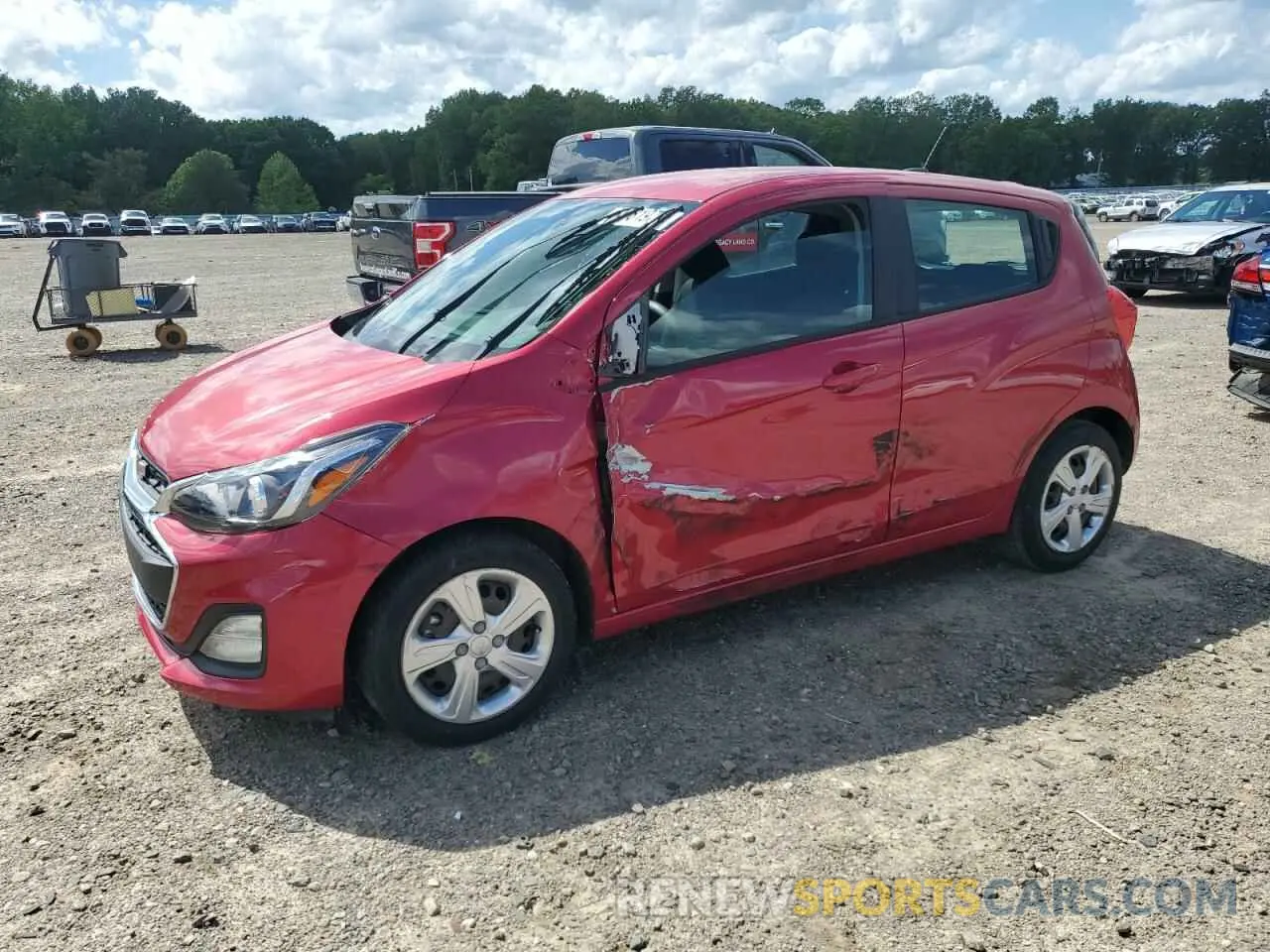 1 Photograph of a damaged car KL8CB6SA8LC457523 CHEVROLET SPARK 2020
