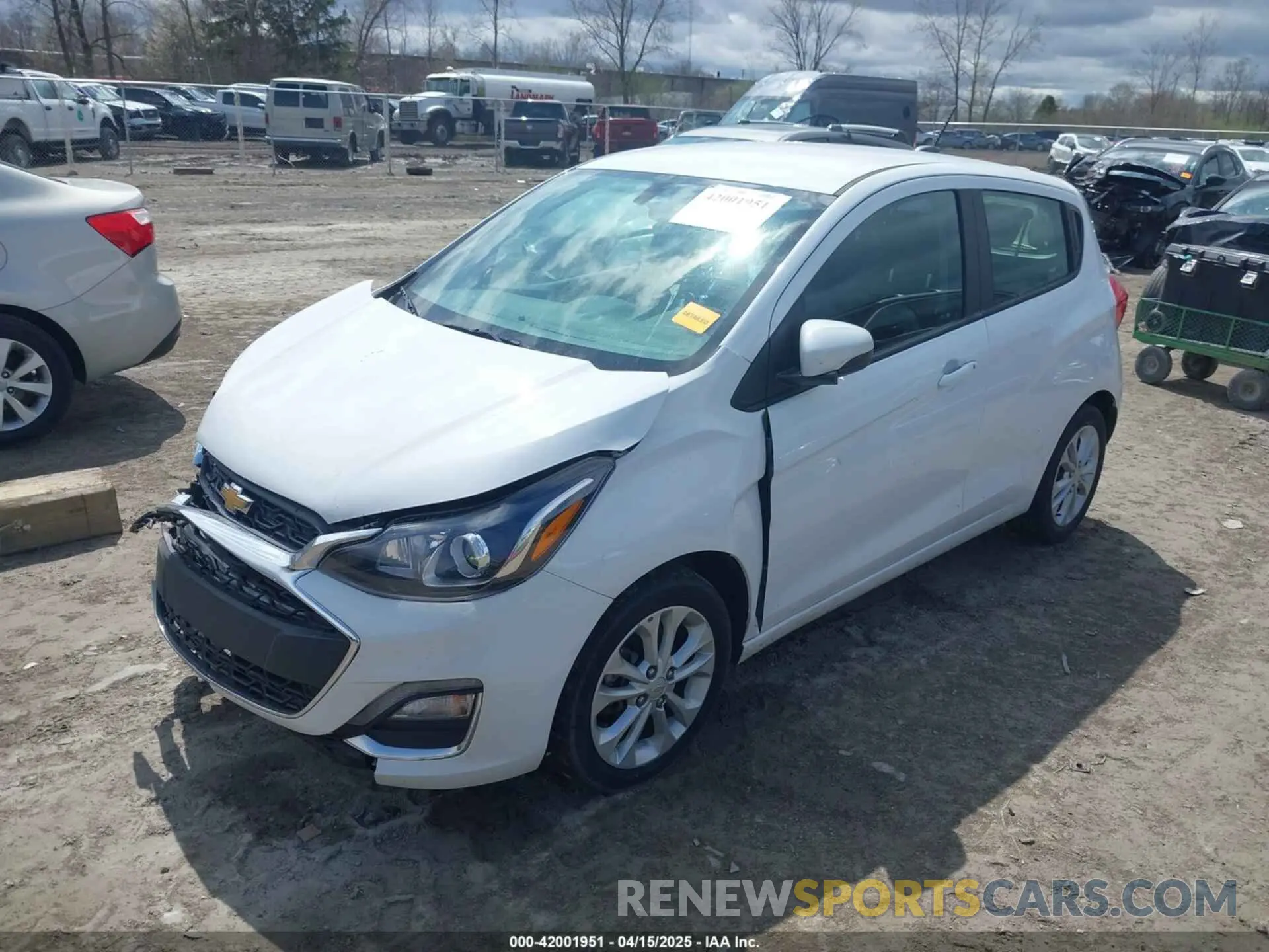 2 Photograph of a damaged car KL8CD6SA3LC447220 CHEVROLET SPARK 2020