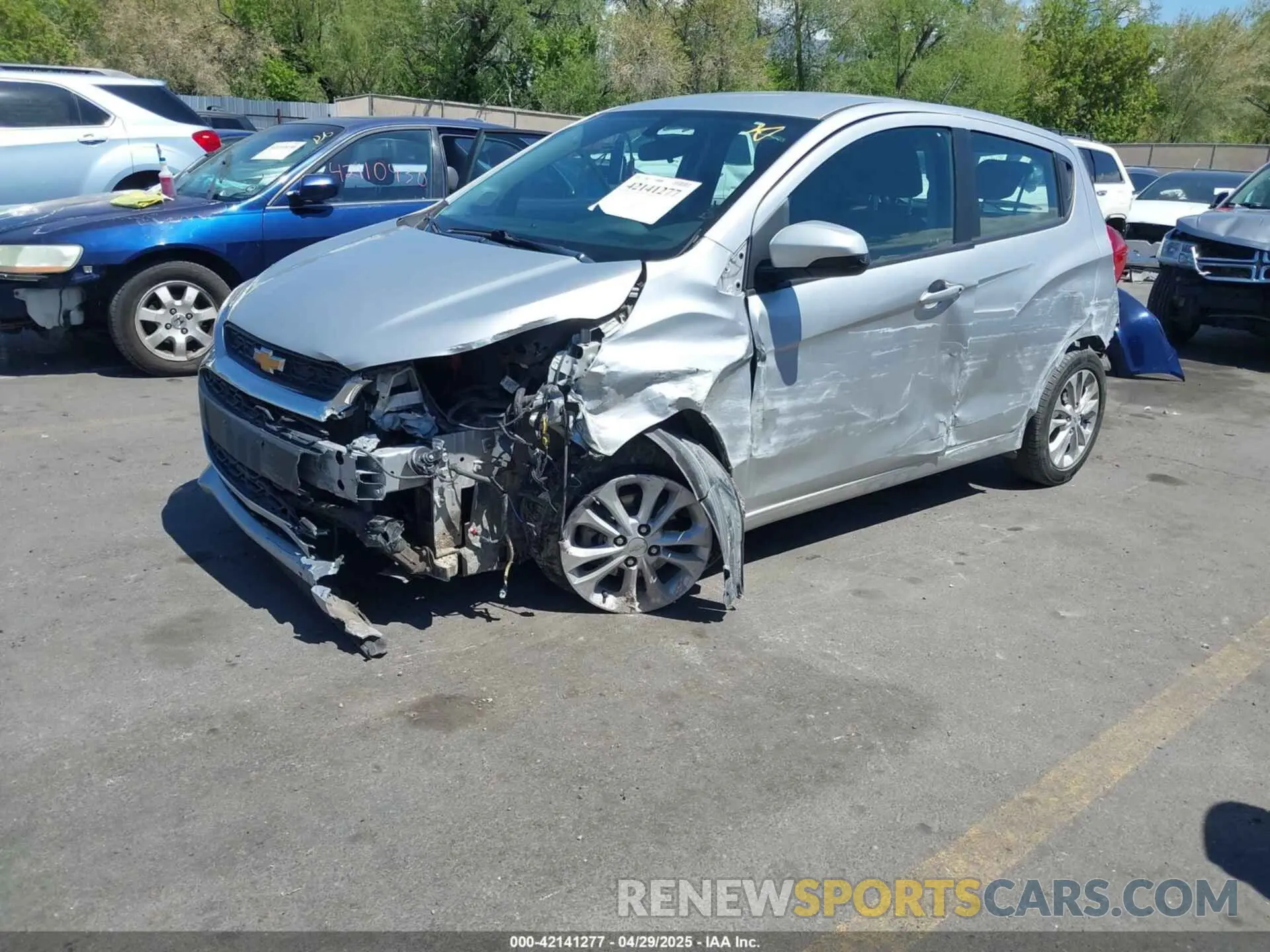 2 Photograph of a damaged car KL8CD6SA3LC448593 CHEVROLET SPARK 2020