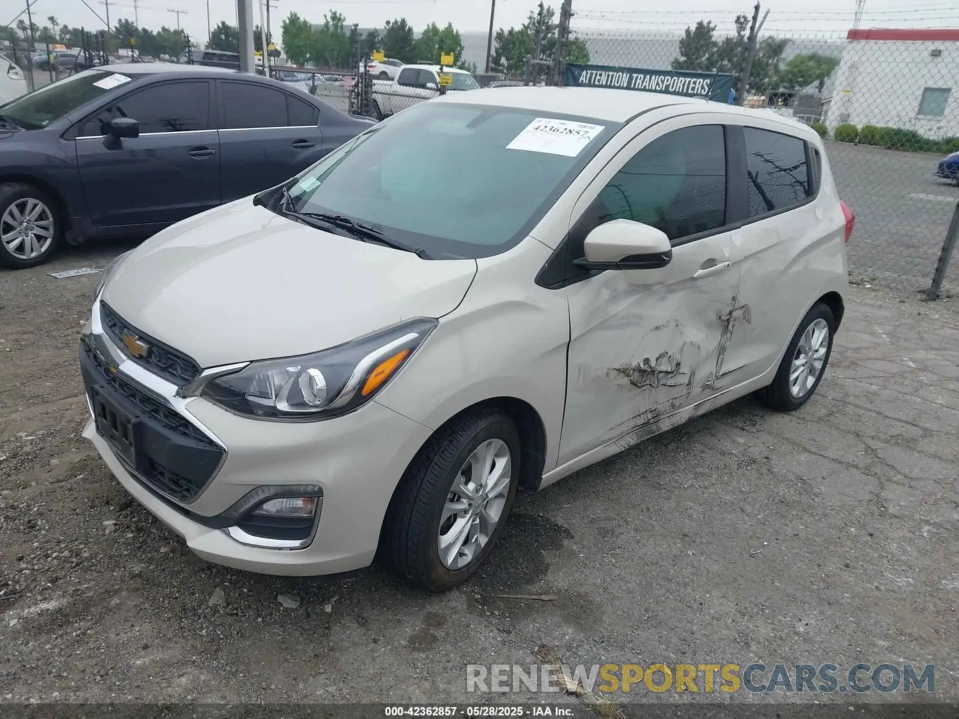 2 Photograph of a damaged car KL8CD6SA8LC448282 CHEVROLET SPARK 2020
