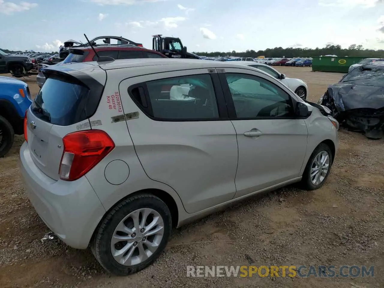 3 Photograph of a damaged car KL8CD6SA9LC439302 CHEVROLET SPARK 2020
