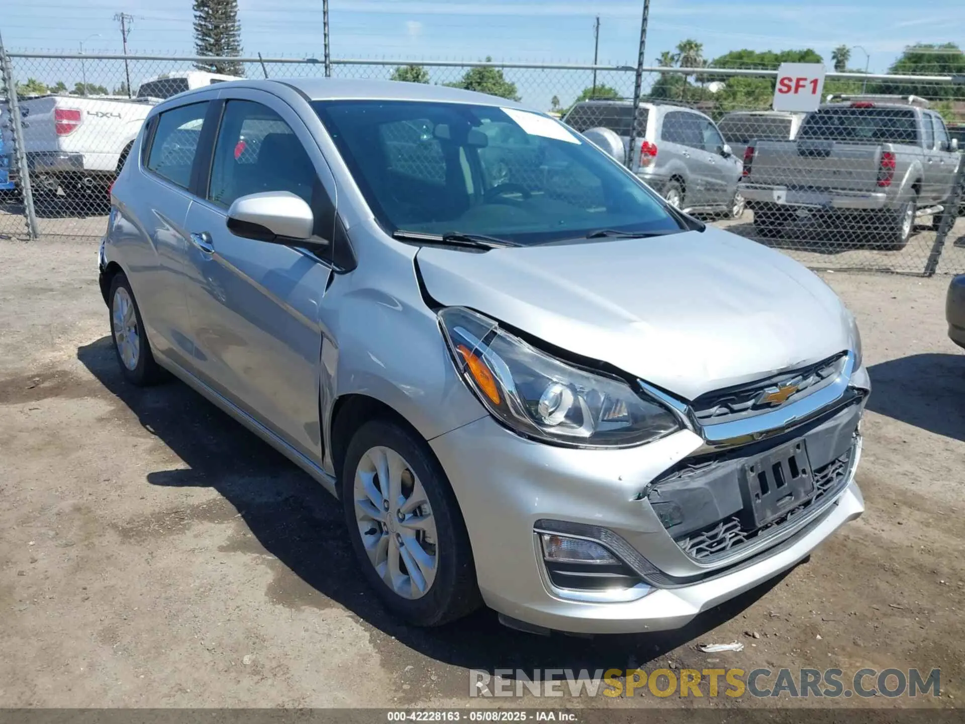 1 Photograph of a damaged car KL8CF6SA3LC449107 CHEVROLET SPARK 2020