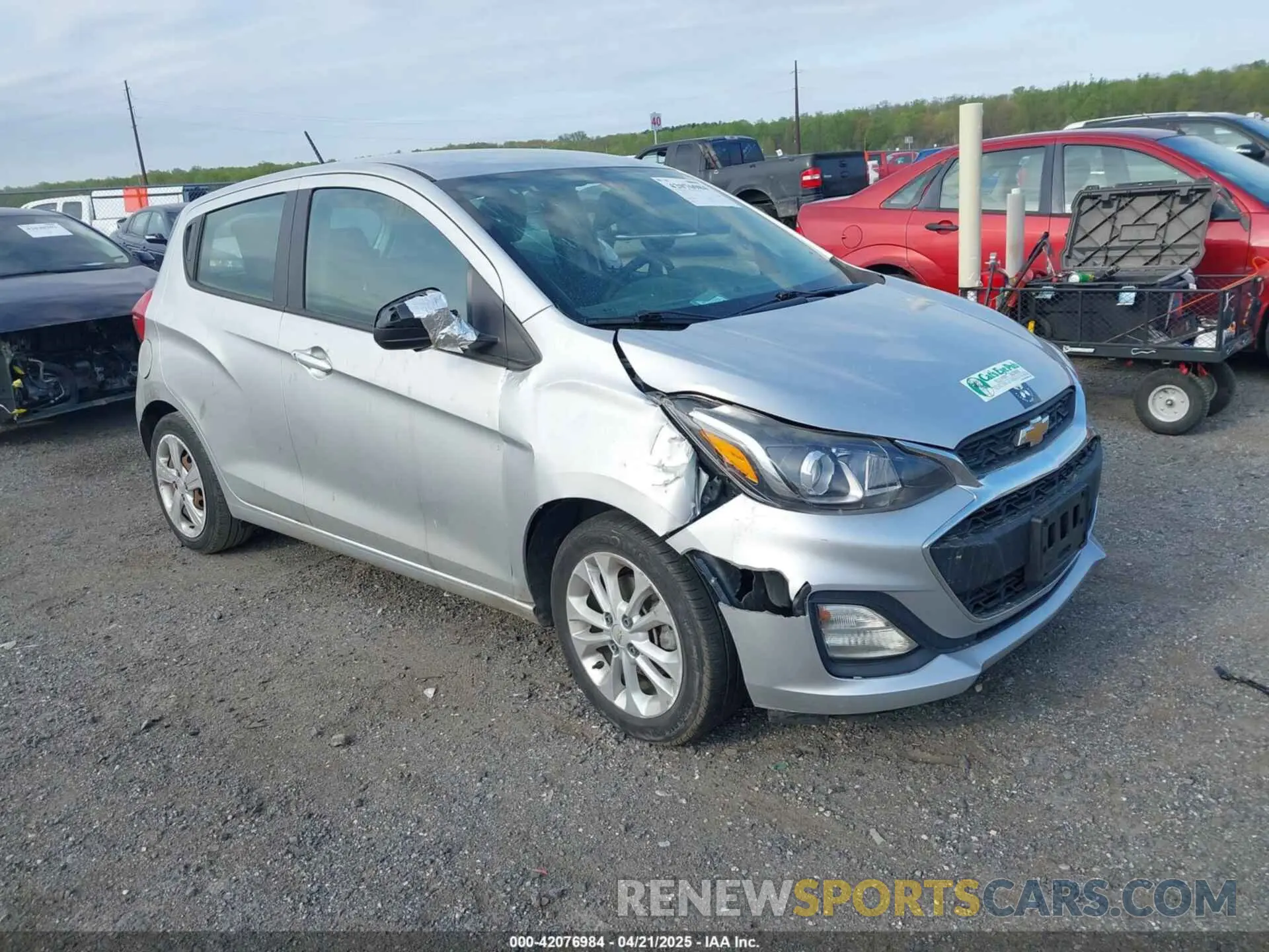 1 Photograph of a damaged car KL8CA6SAXMC711754 CHEVROLET SPARK 2021