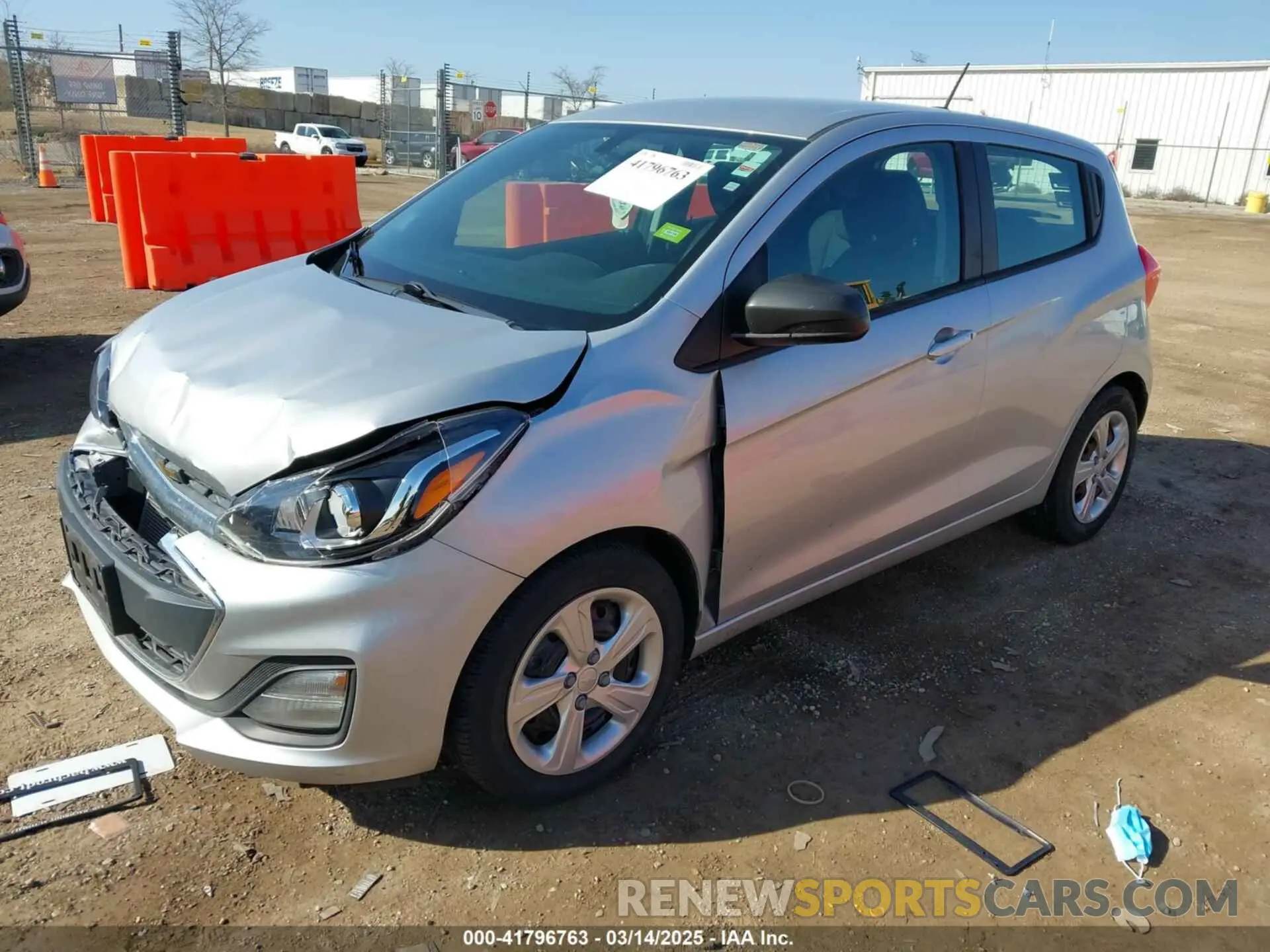 2 Photograph of a damaged car KL8CB6SA0MC719360 CHEVROLET SPARK 2021