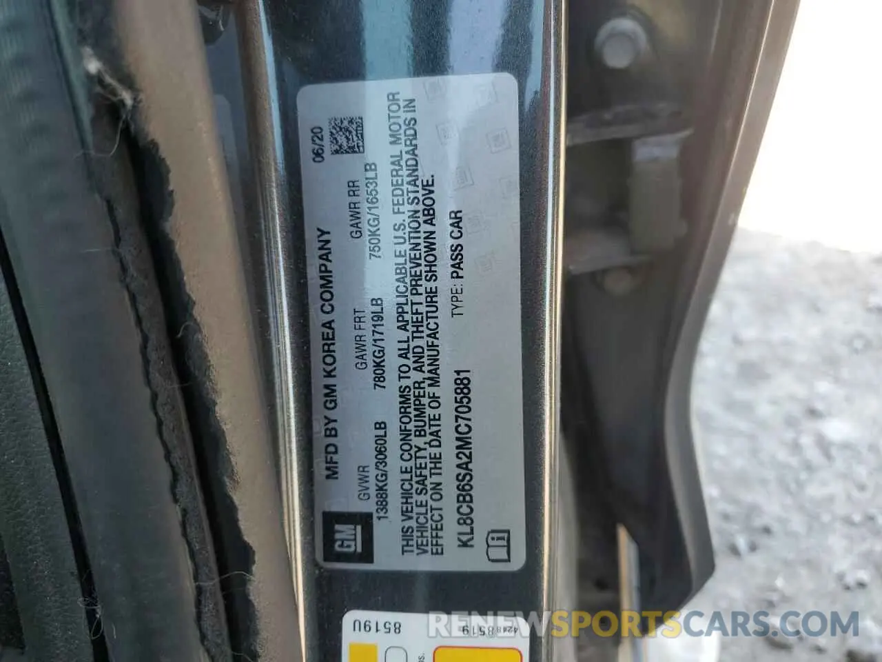 15 Photograph of a damaged car KL8CB6SA2MC705881 CHEVROLET SPARK 2021