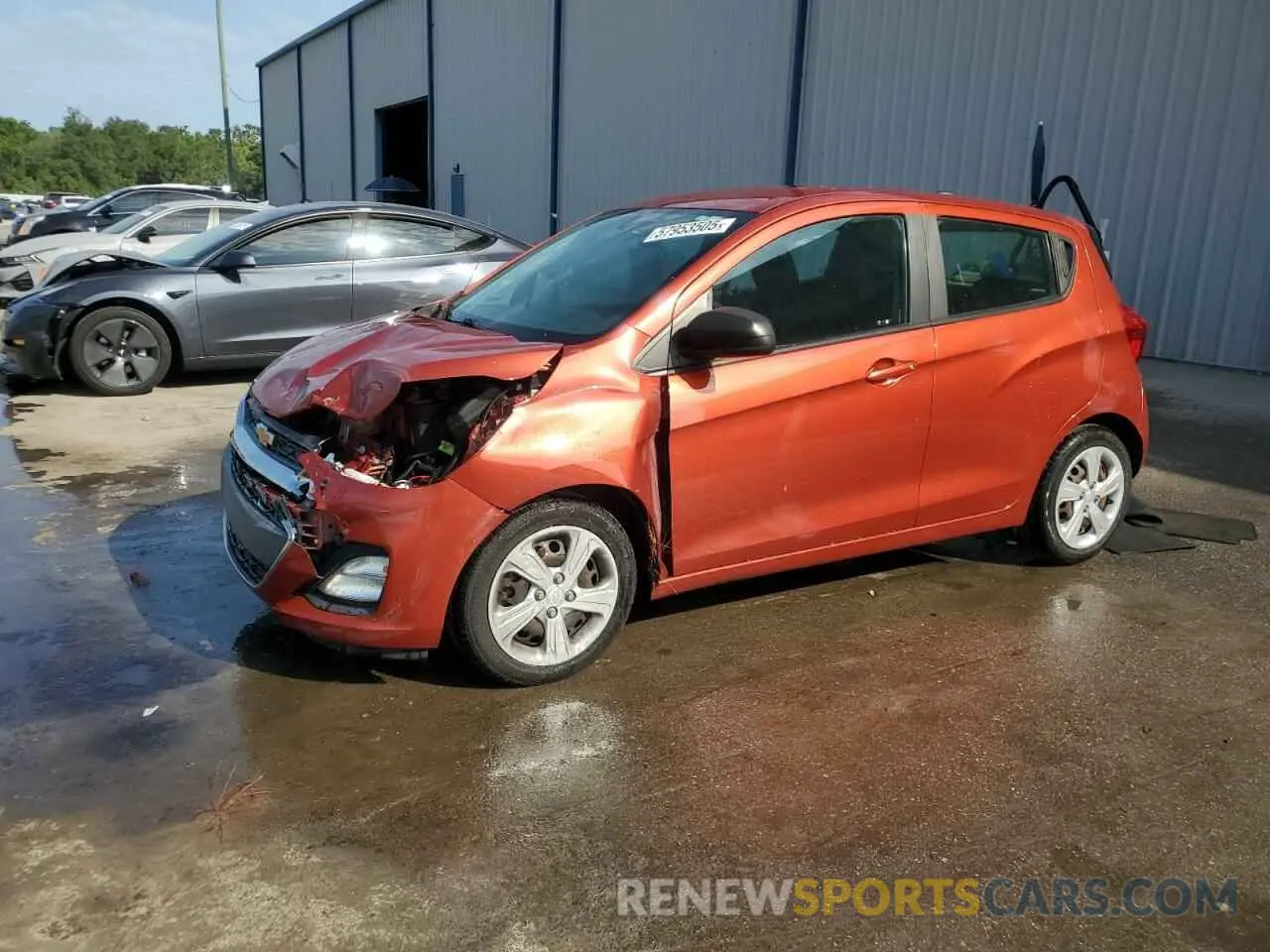 1 Photograph of a damaged car KL8CB6SA3MC227471 CHEVROLET SPARK 2021
