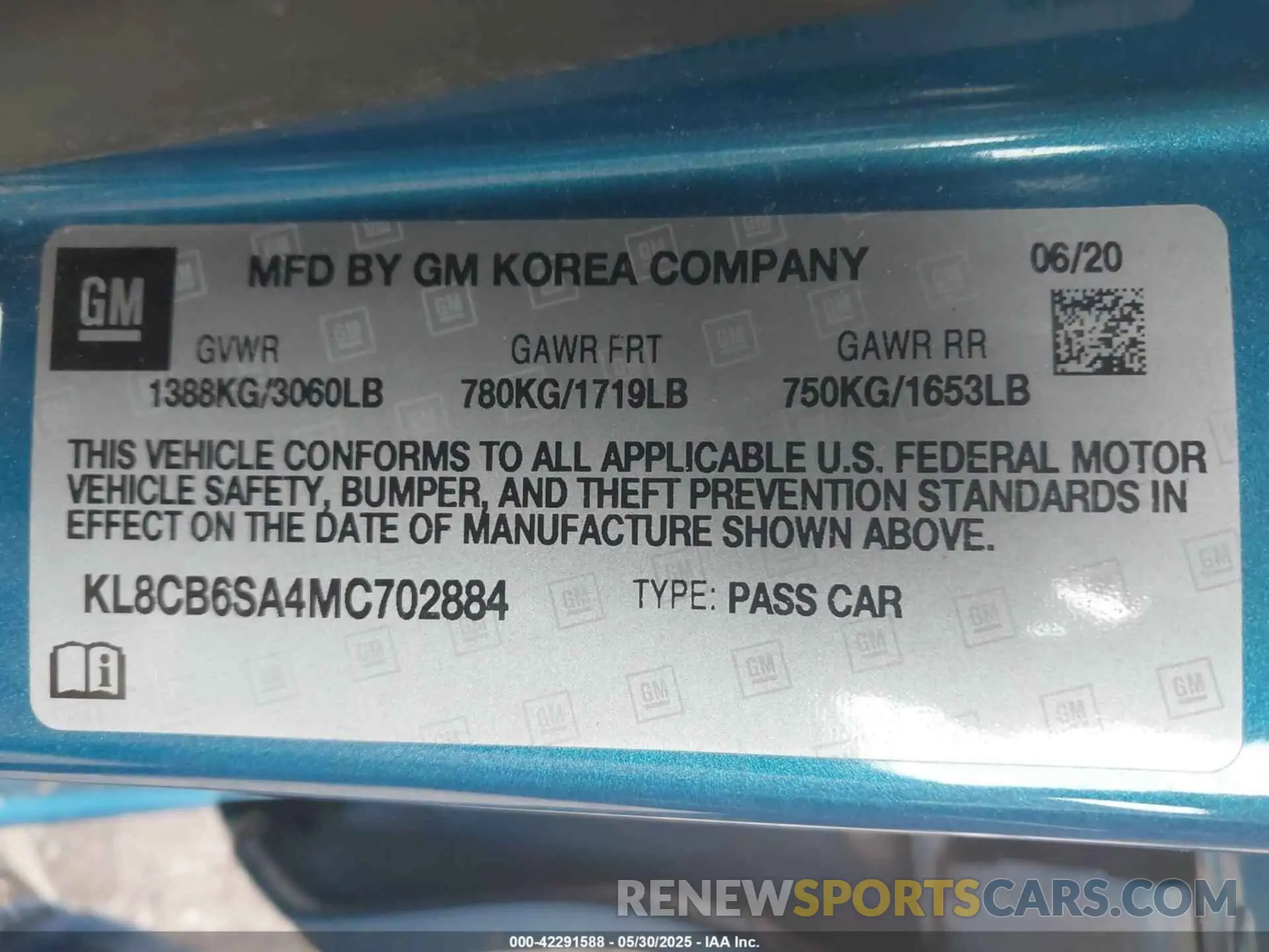 9 Photograph of a damaged car KL8CB6SA4MC702884 CHEVROLET SPARK 2021