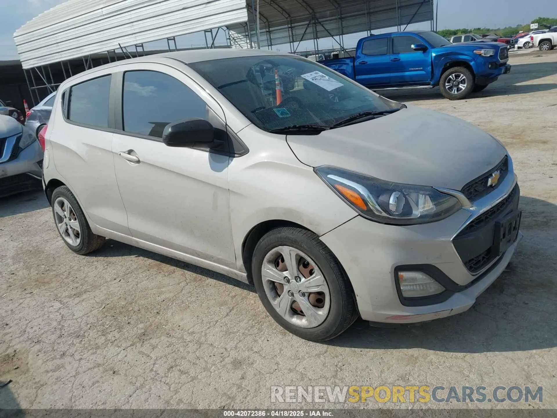 1 Photograph of a damaged car KL8CB6SA4MC742818 CHEVROLET SPARK 2021