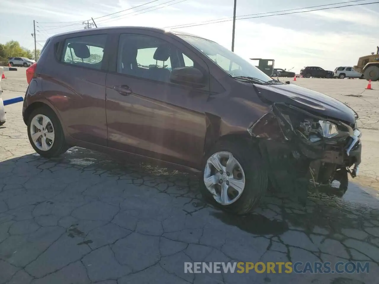 4 Photograph of a damaged car KL8CB6SA6MC700554 CHEVROLET SPARK 2021
