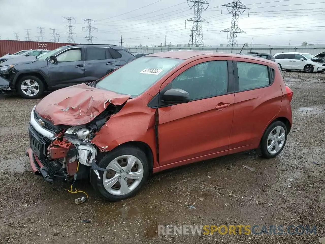 1 Photograph of a damaged car KL8CB6SA7MC712549 CHEVROLET SPARK 2021