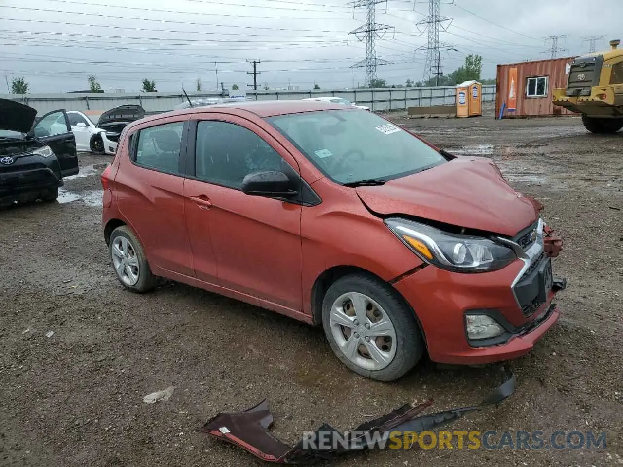 4 Photograph of a damaged car KL8CB6SA7MC712549 CHEVROLET SPARK 2021