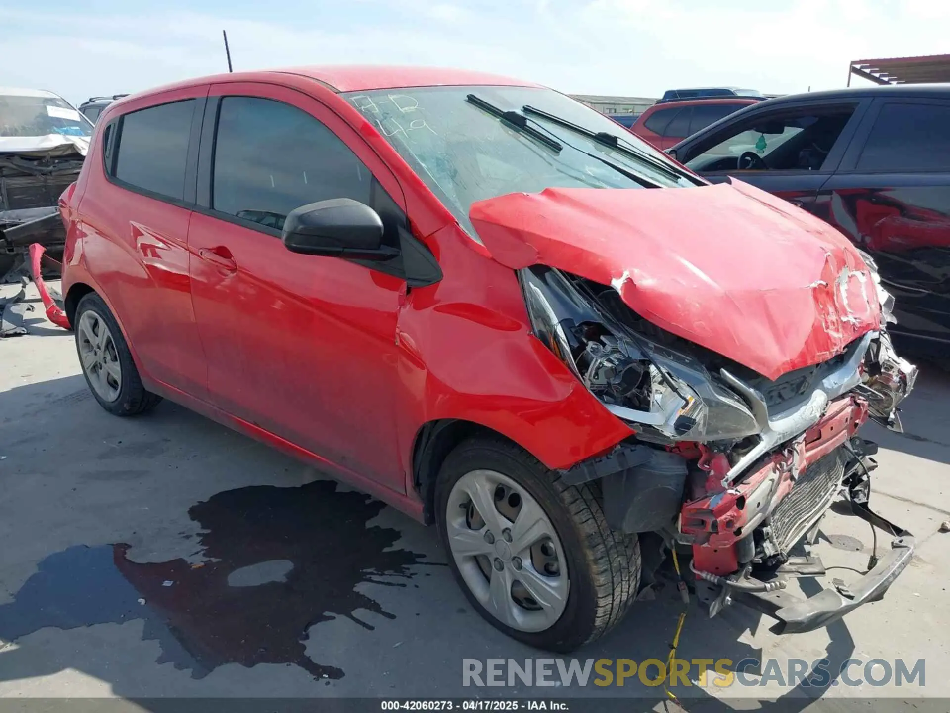 1 Photograph of a damaged car KL8CB6SA8MC739274 CHEVROLET SPARK 2021