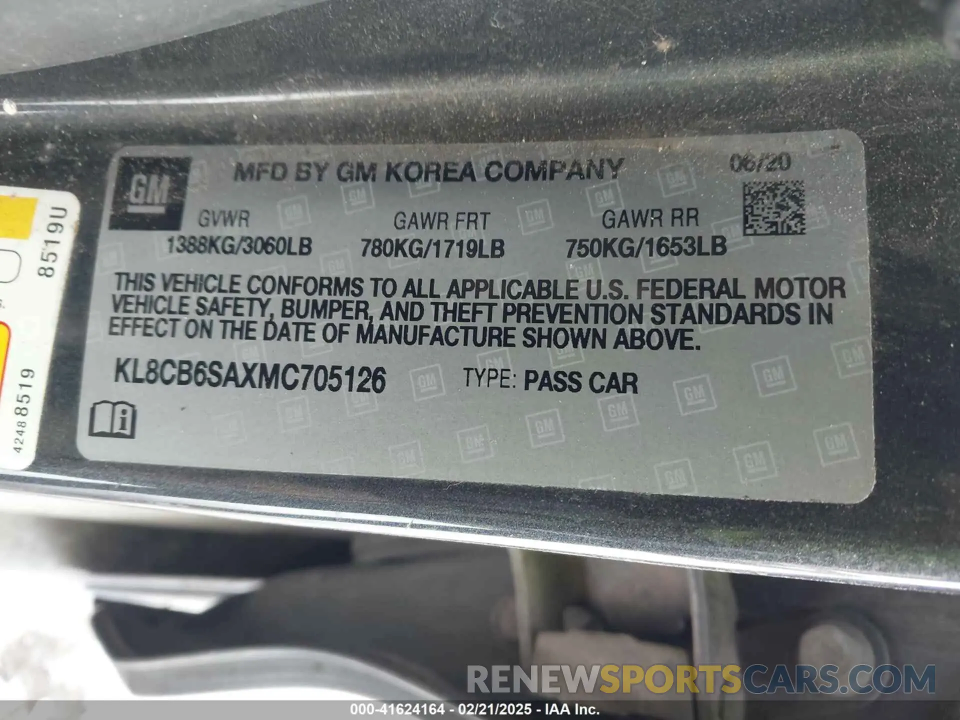 9 Photograph of a damaged car KL8CB6SAXMC705126 CHEVROLET SPARK 2021