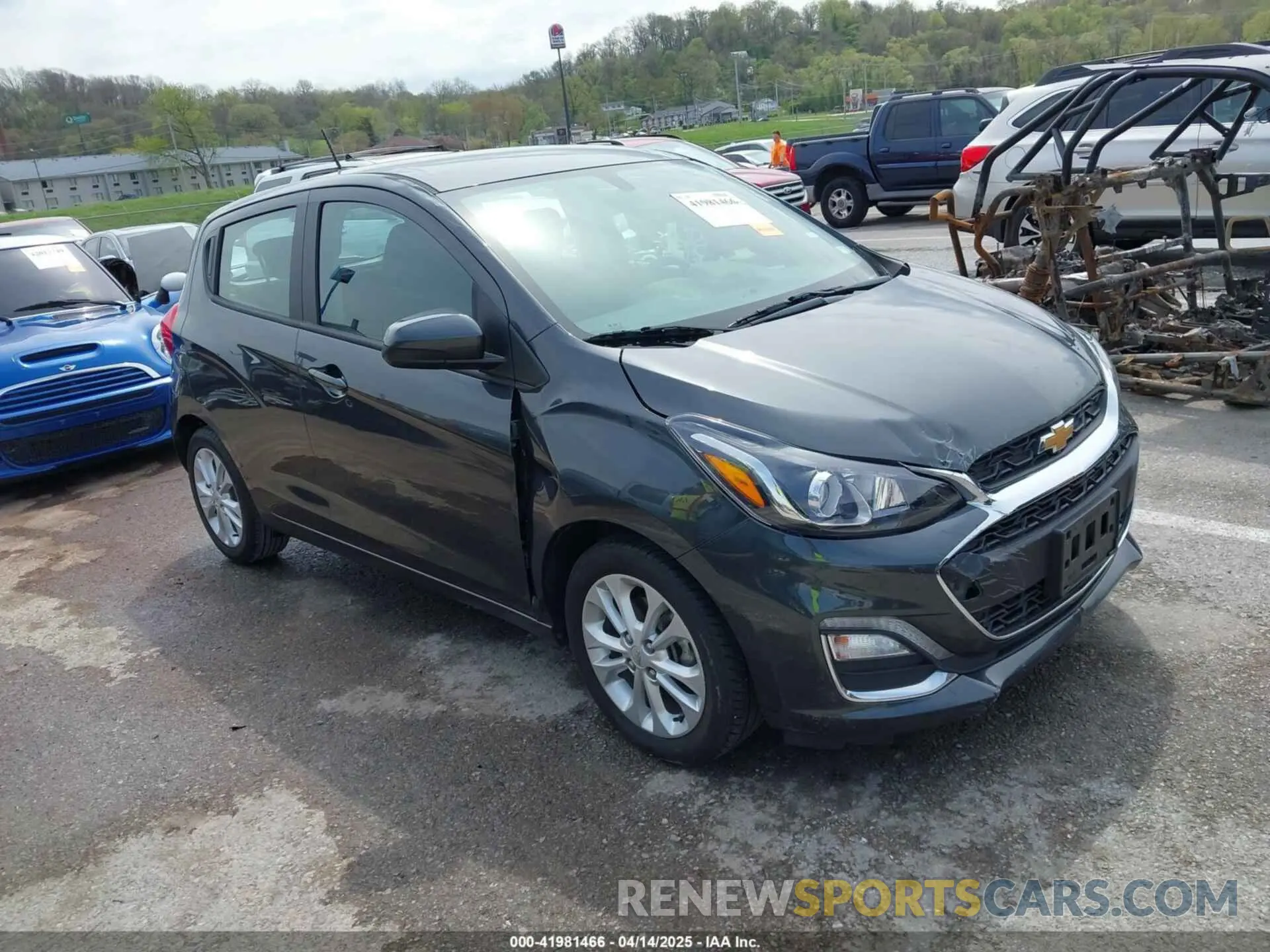 1 Photograph of a damaged car KL8CD6SA4MC216537 CHEVROLET SPARK 2021