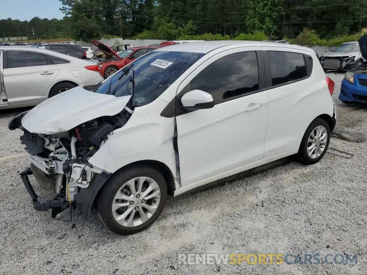 1 Photograph of a damaged car KL8CD6SA4MC223360 CHEVROLET SPARK 2021