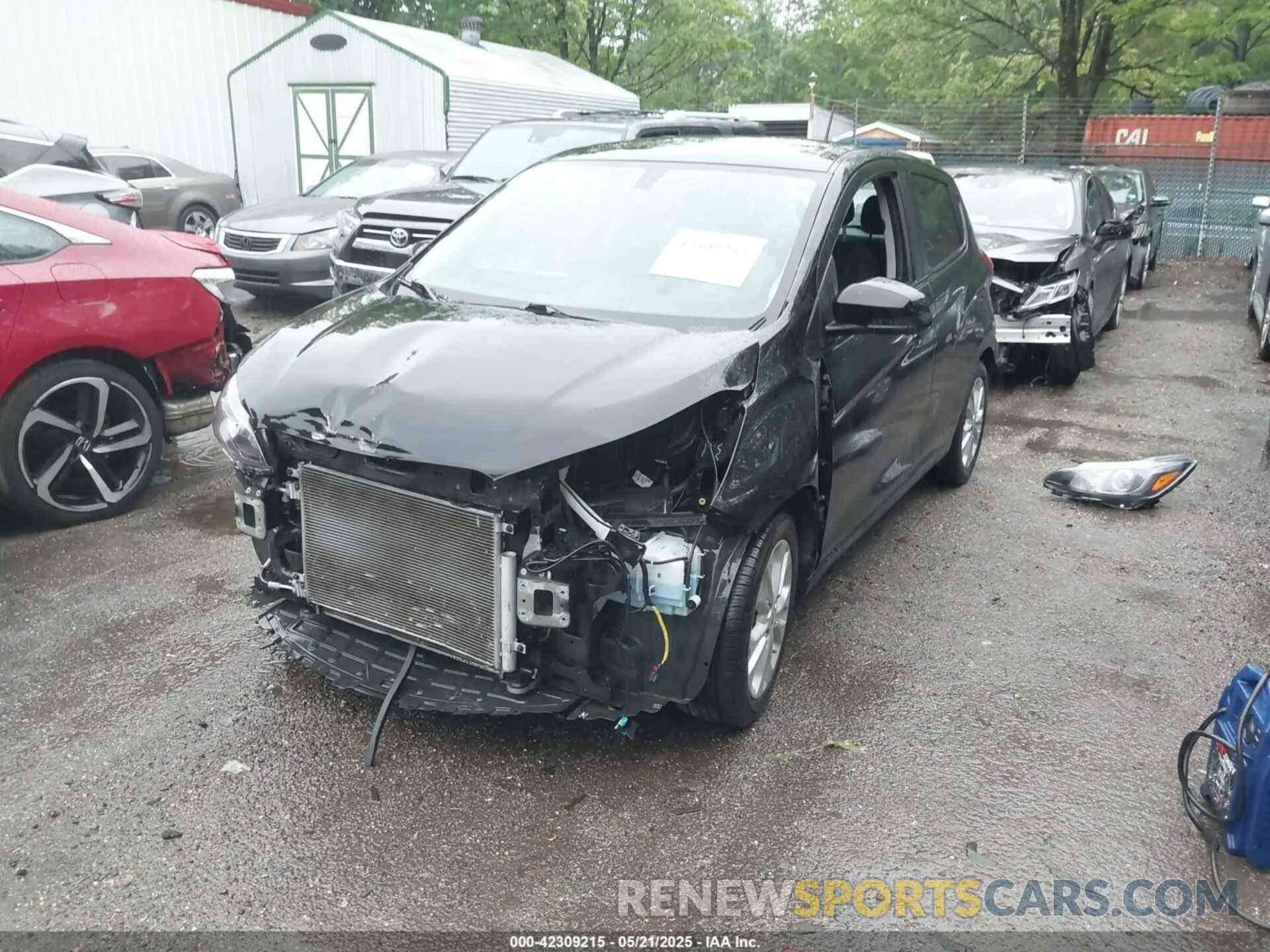2 Photograph of a damaged car KL8CD6SA4MC704953 CHEVROLET SPARK 2021