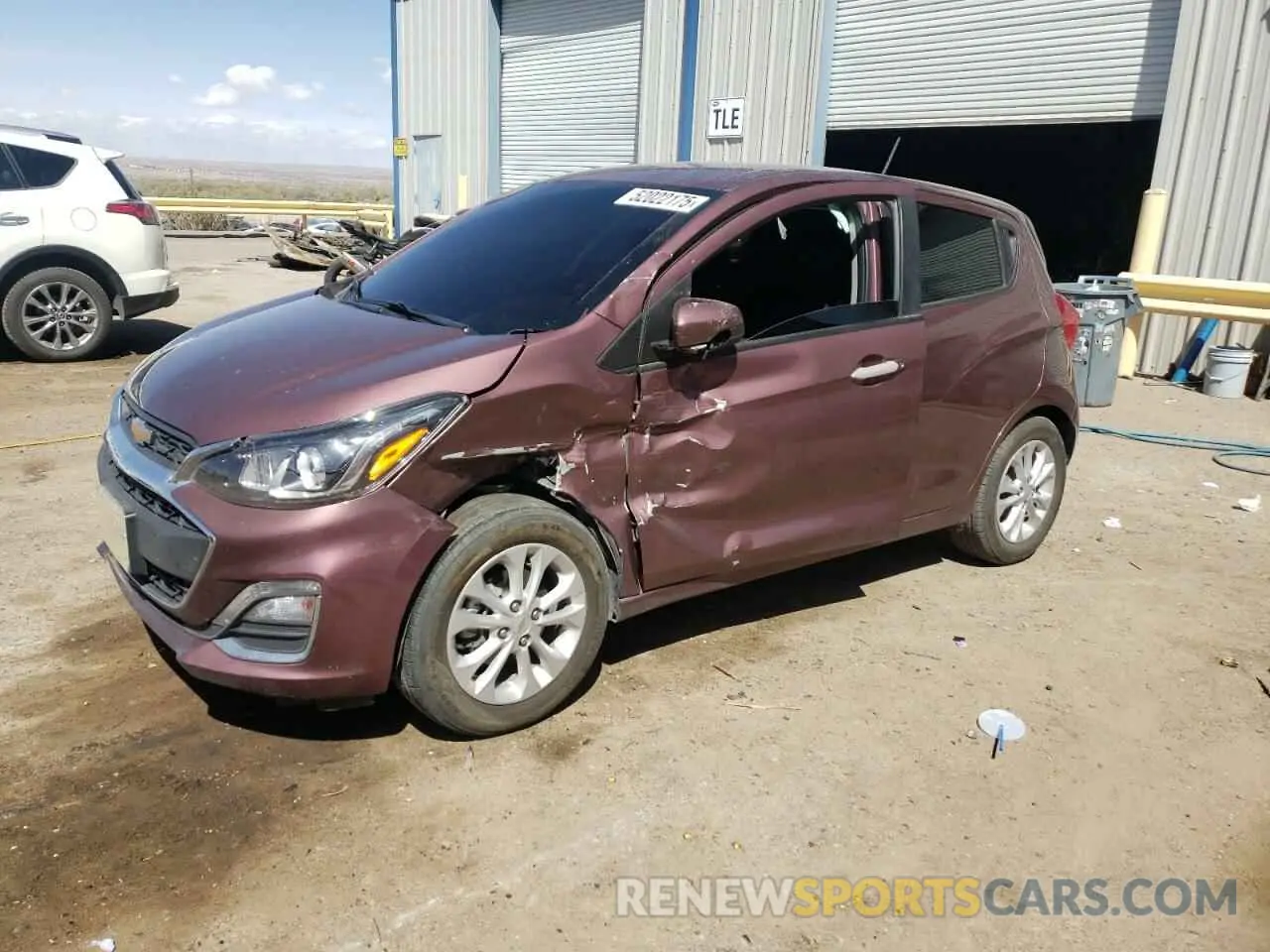 1 Photograph of a damaged car KL8CD6SA4MC720540 CHEVROLET SPARK 2021