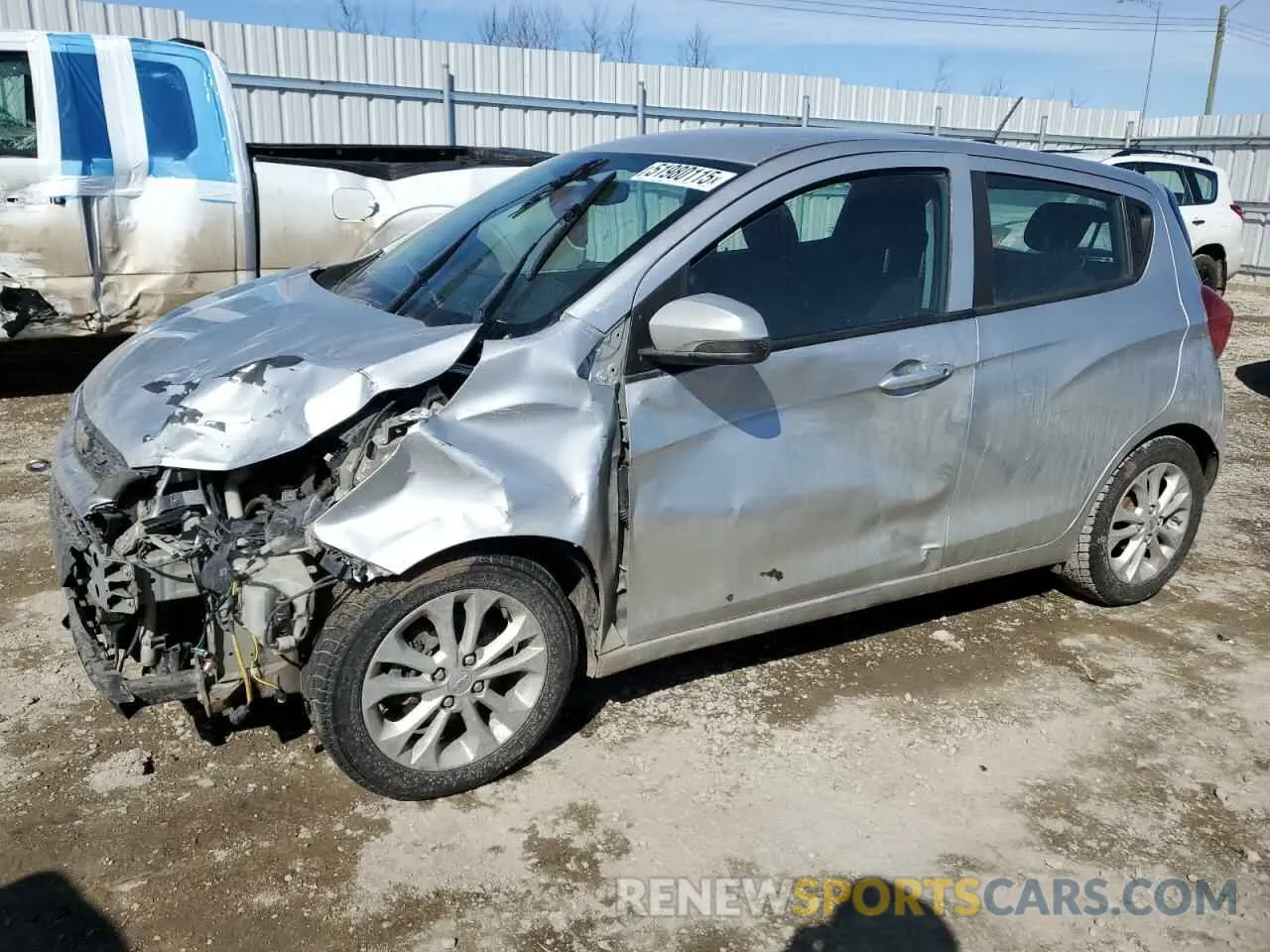 1 Photograph of a damaged car KL8CD6SA4MC724393 CHEVROLET SPARK 2021
