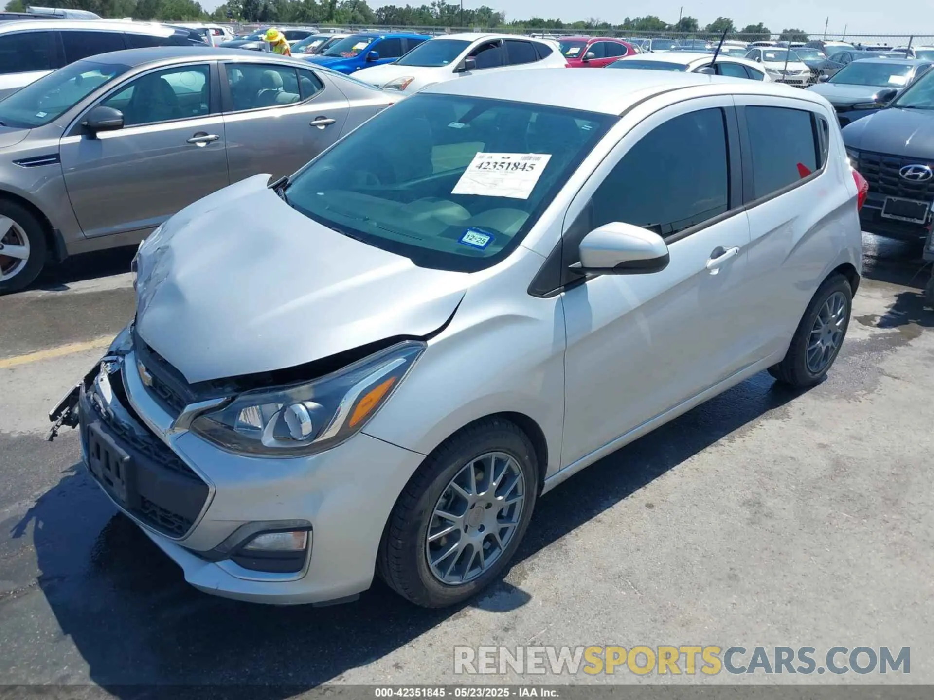 2 Photograph of a damaged car KL8CD6SA6MC712357 CHEVROLET SPARK 2021
