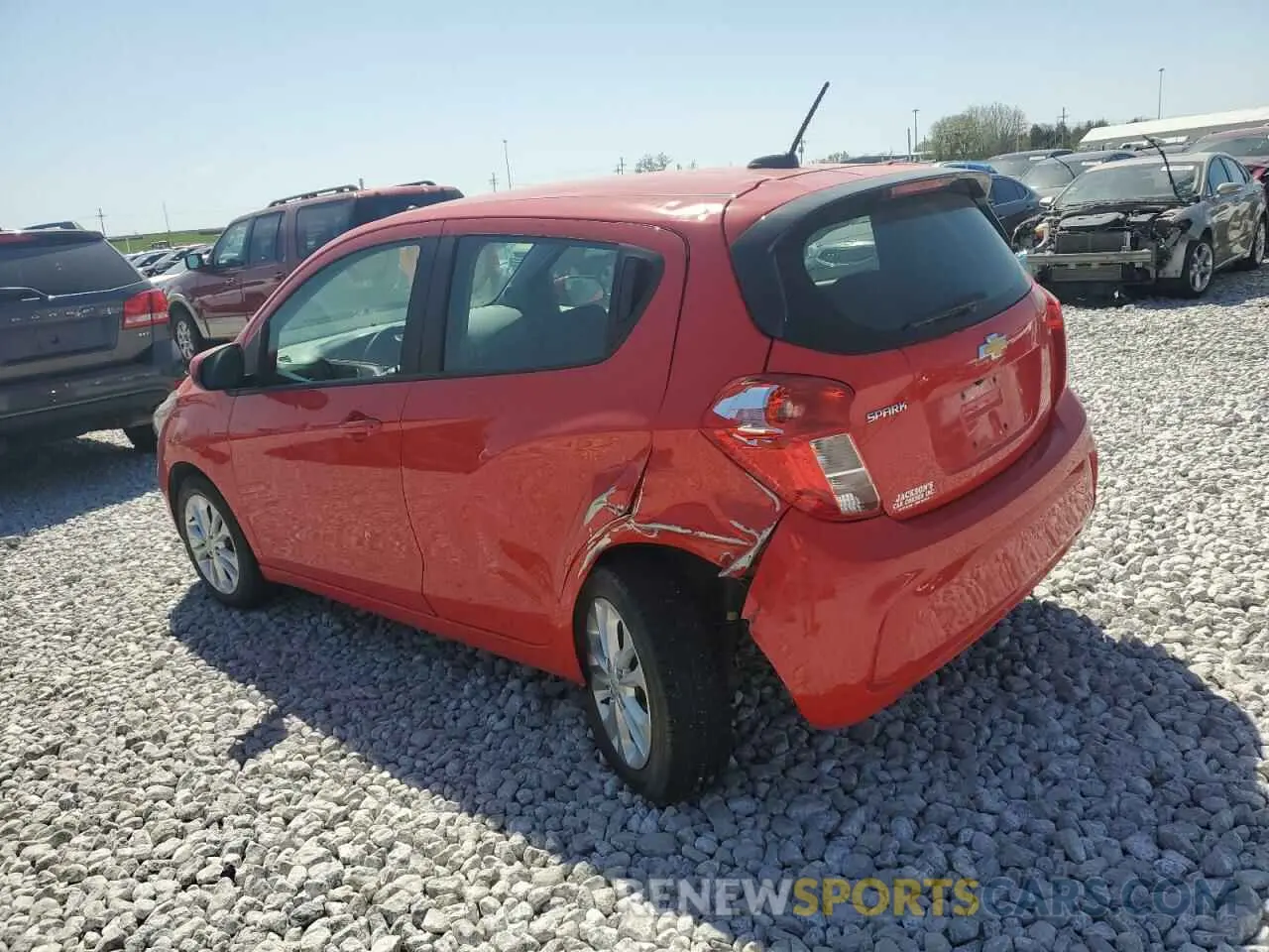 2 Photograph of a damaged car KL8CD6SA6MC721642 CHEVROLET SPARK 2021