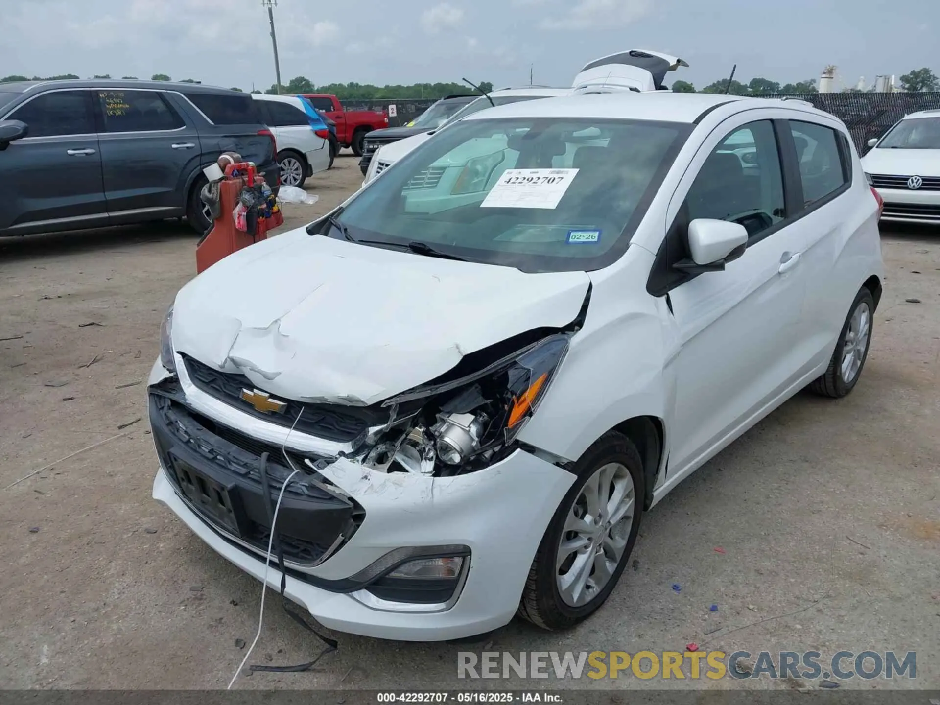 2 Photograph of a damaged car KL8CD6SA6MC730762 CHEVROLET SPARK 2021
