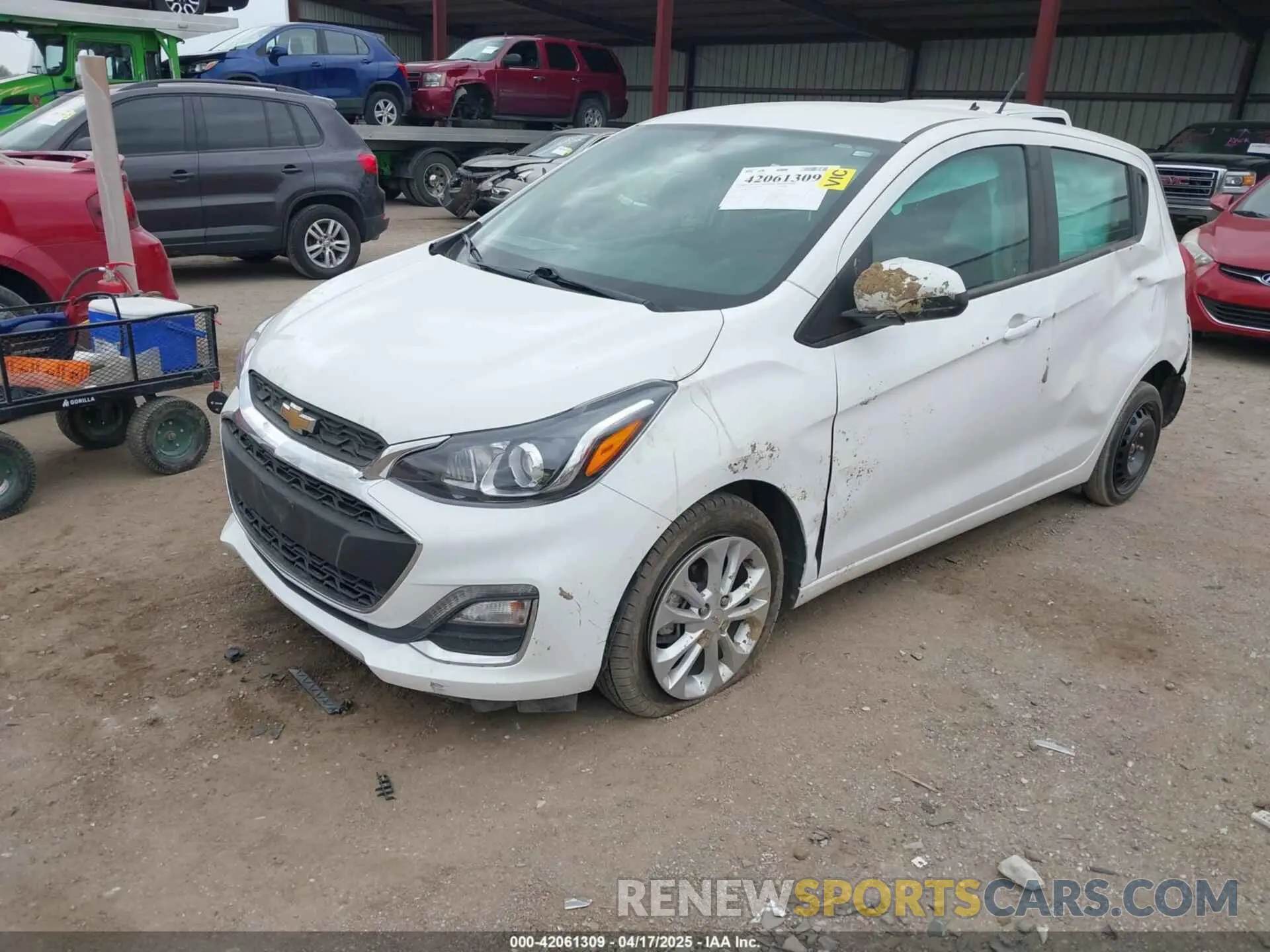 2 Photograph of a damaged car KL8CD6SA7MC721374 CHEVROLET SPARK 2021