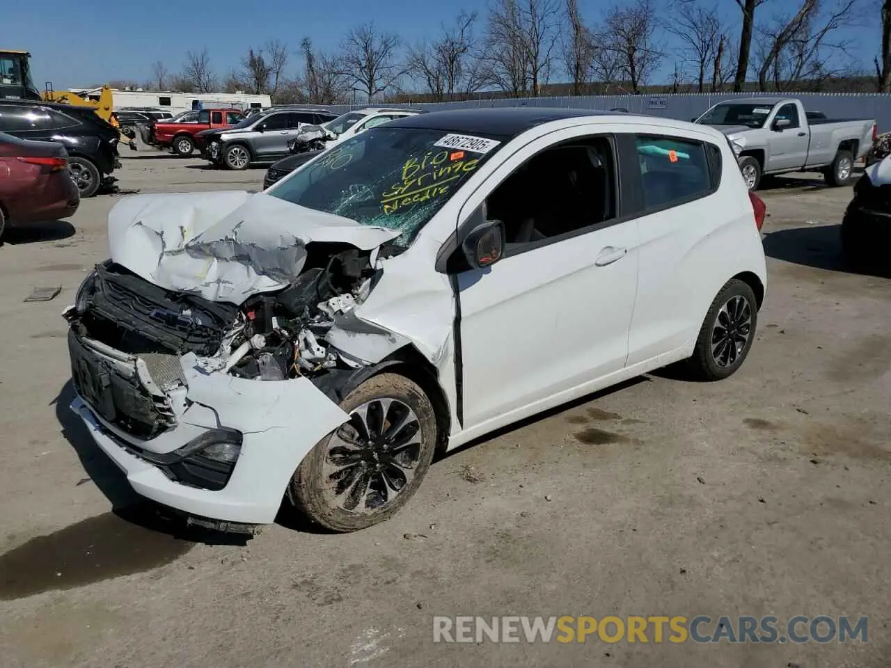 1 Photograph of a damaged car KL8CD6SA7MC729698 CHEVROLET SPARK 2021