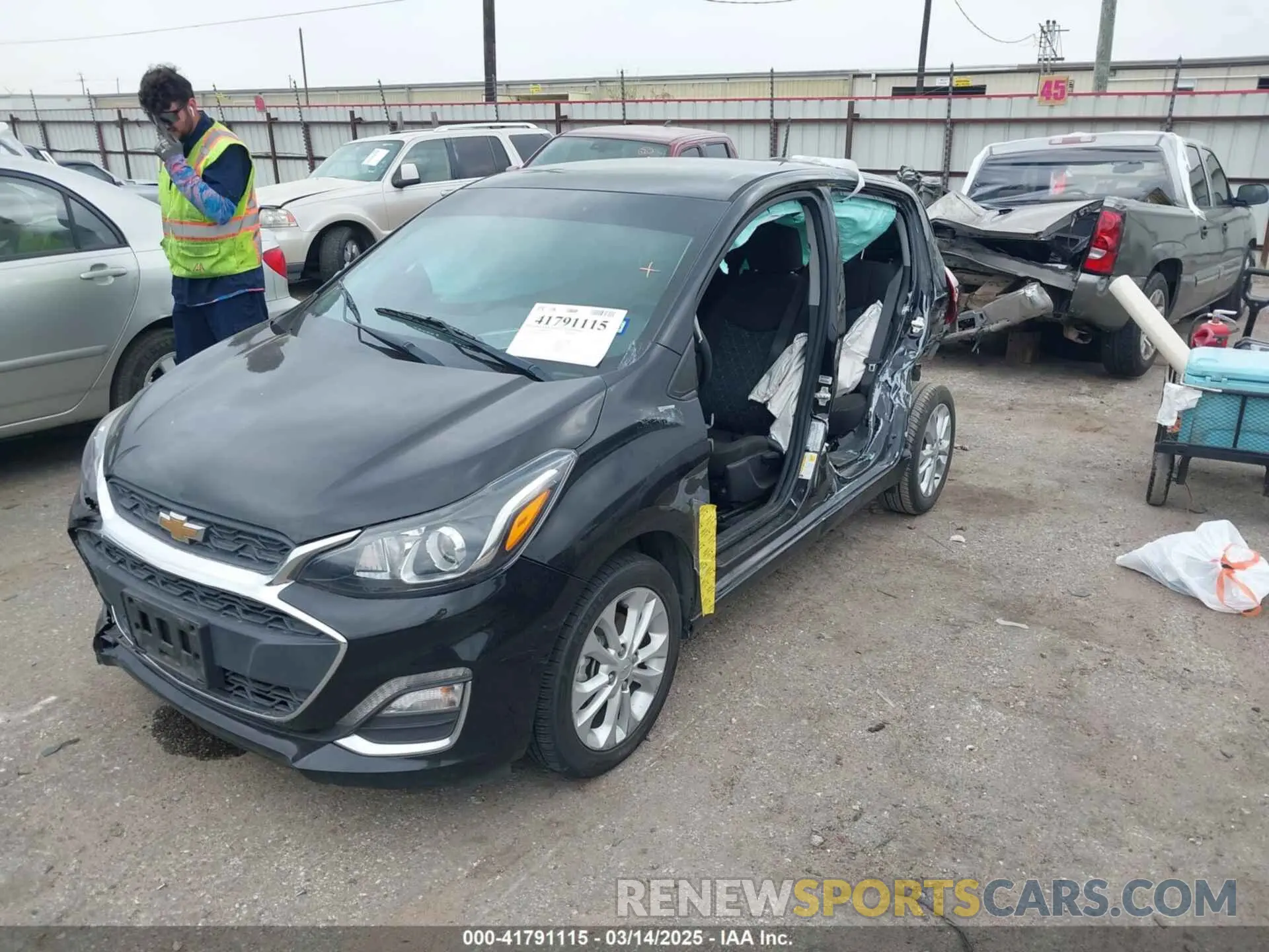 2 Photograph of a damaged car KL8CD6SA8MC722193 CHEVROLET SPARK 2021