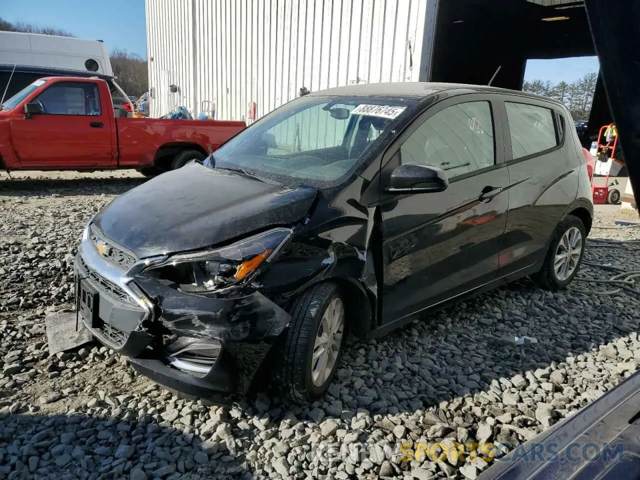 1 Photograph of a damaged car KL8CD6SA8MC728981 CHEVROLET SPARK 2021