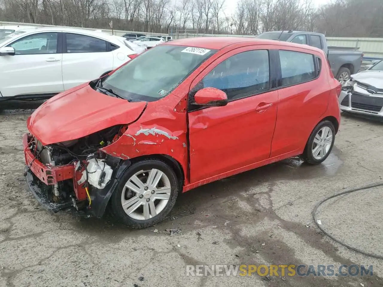 1 Photograph of a damaged car KL8CD6SA8MC747692 CHEVROLET SPARK 2021