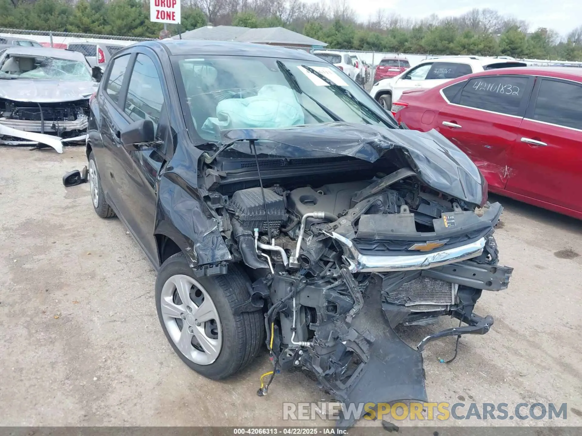 1 Photograph of a damaged car KL8CB6SA5NC042162 CHEVROLET SPARK 2022