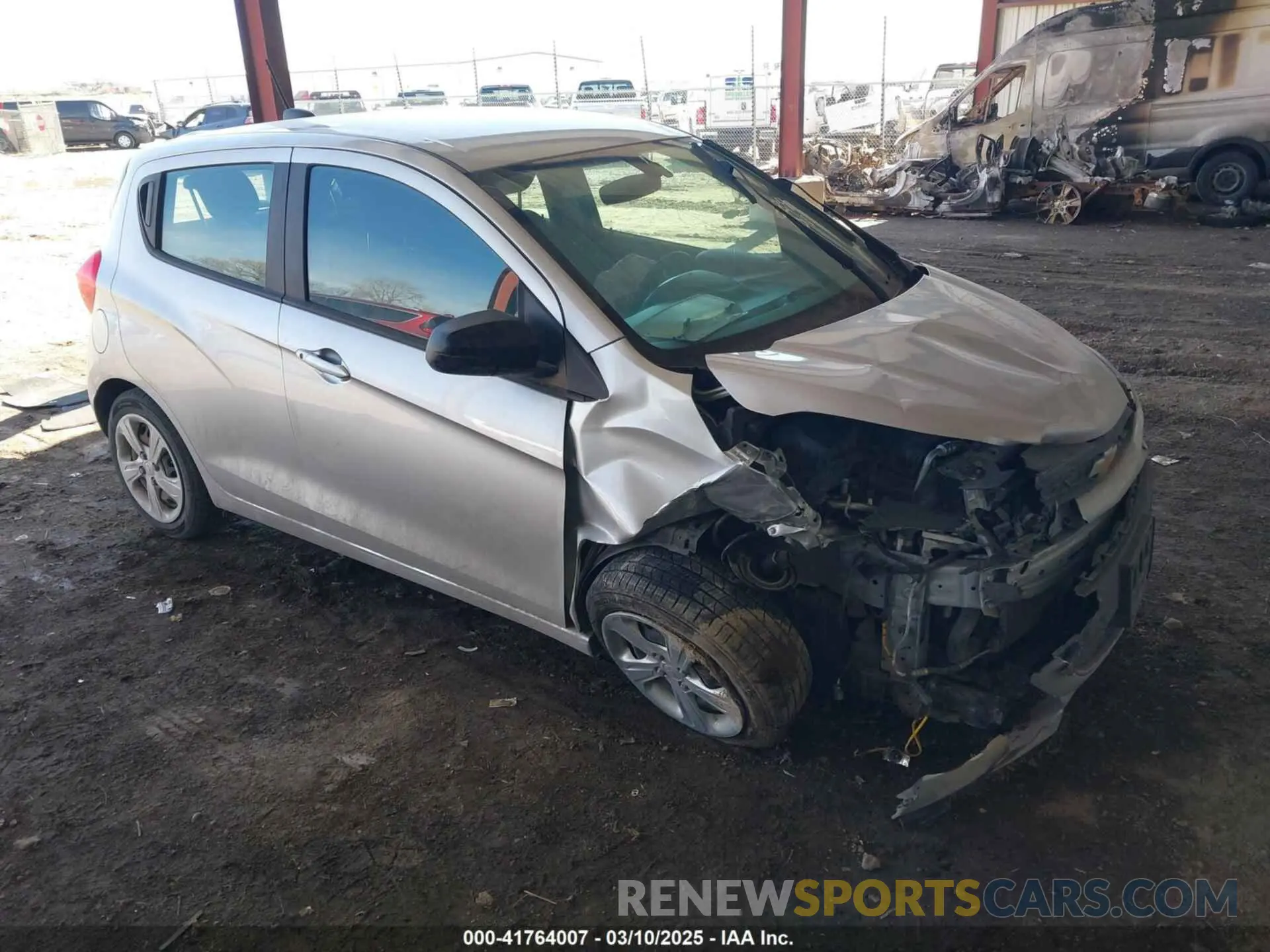 1 Photograph of a damaged car KL8CB6SA8NC029941 CHEVROLET SPARK 2022