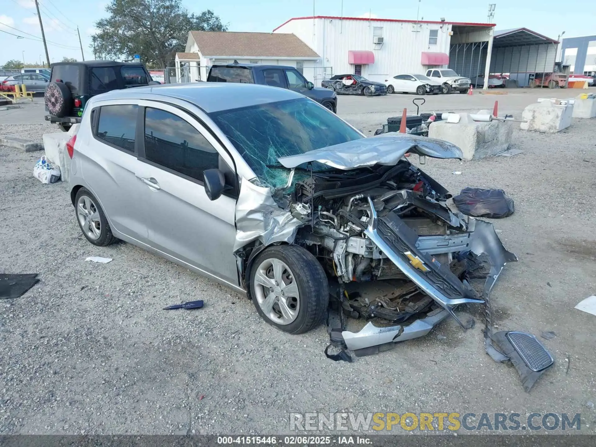1 Photograph of a damaged car KL8CB6SA9NC023016 CHEVROLET SPARK 2022
