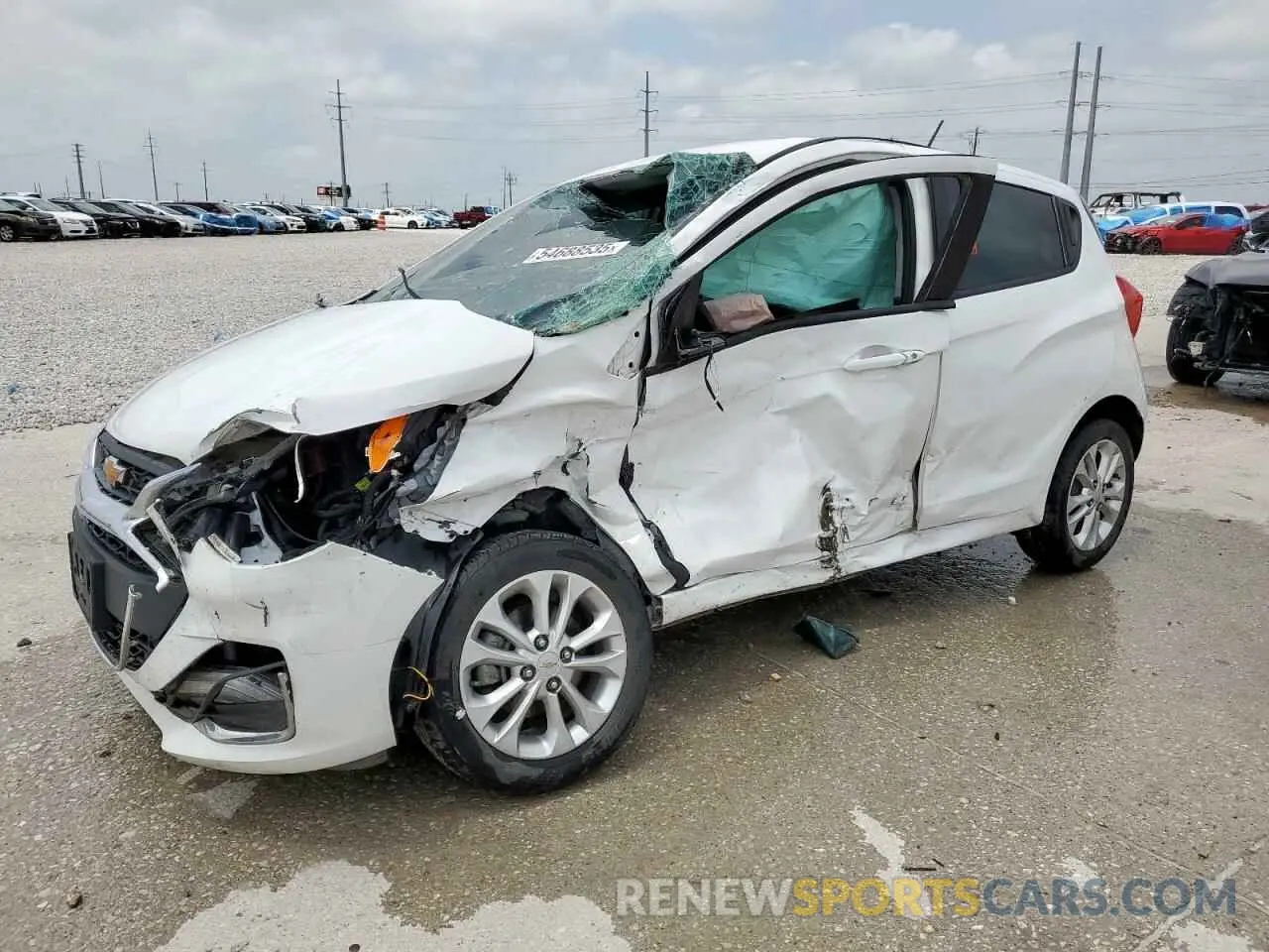 1 Photograph of a damaged car KL8CD6SA9NC037198 CHEVROLET SPARK 2022