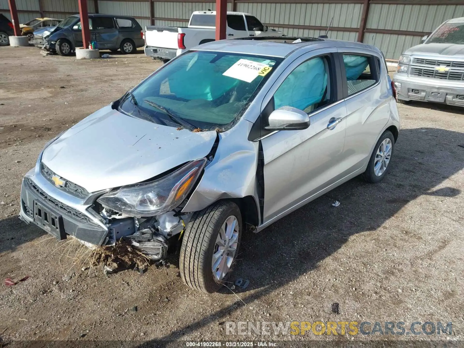 2 Photograph of a damaged car KL8CF6SA1NC014721 CHEVROLET SPARK 2022