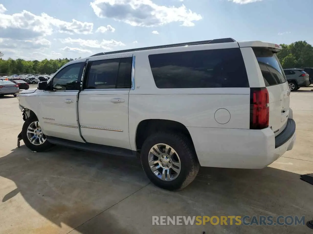 2 Photograph of a damaged car 1GNSCHKC1KR359255 CHEVROLET SUBURBAN 2019