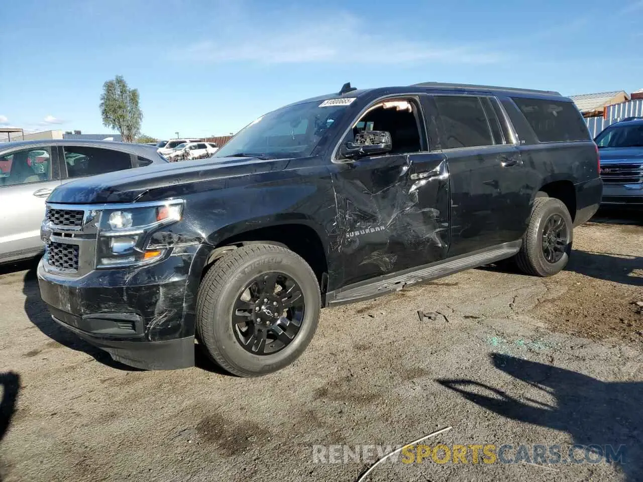 1 Photograph of a damaged car 1GNSCHKC2KR121270 CHEVROLET SUBURBAN 2019