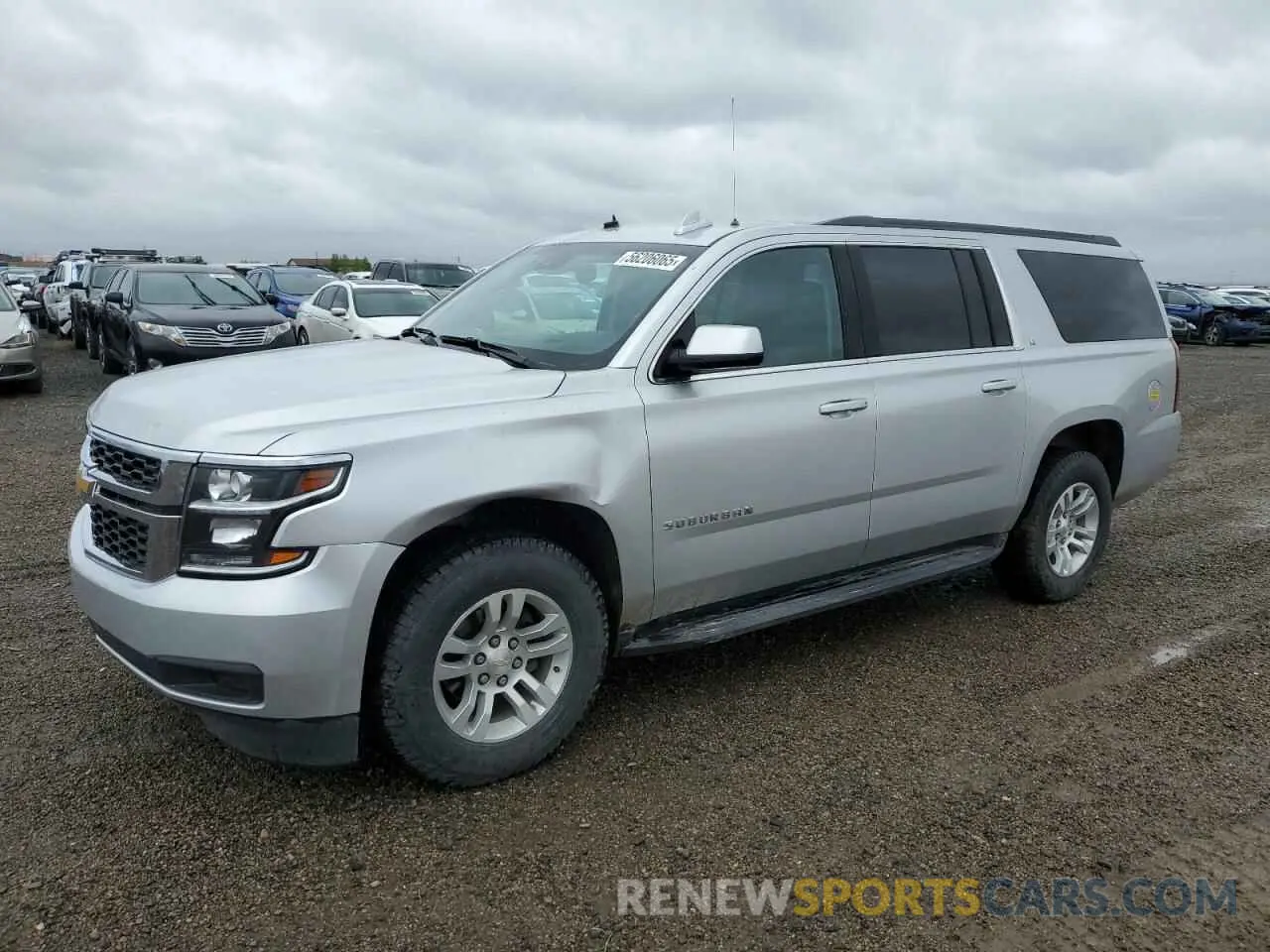1 Photograph of a damaged car 1GNSKHKC0KR397479 CHEVROLET SUBURBAN 2019