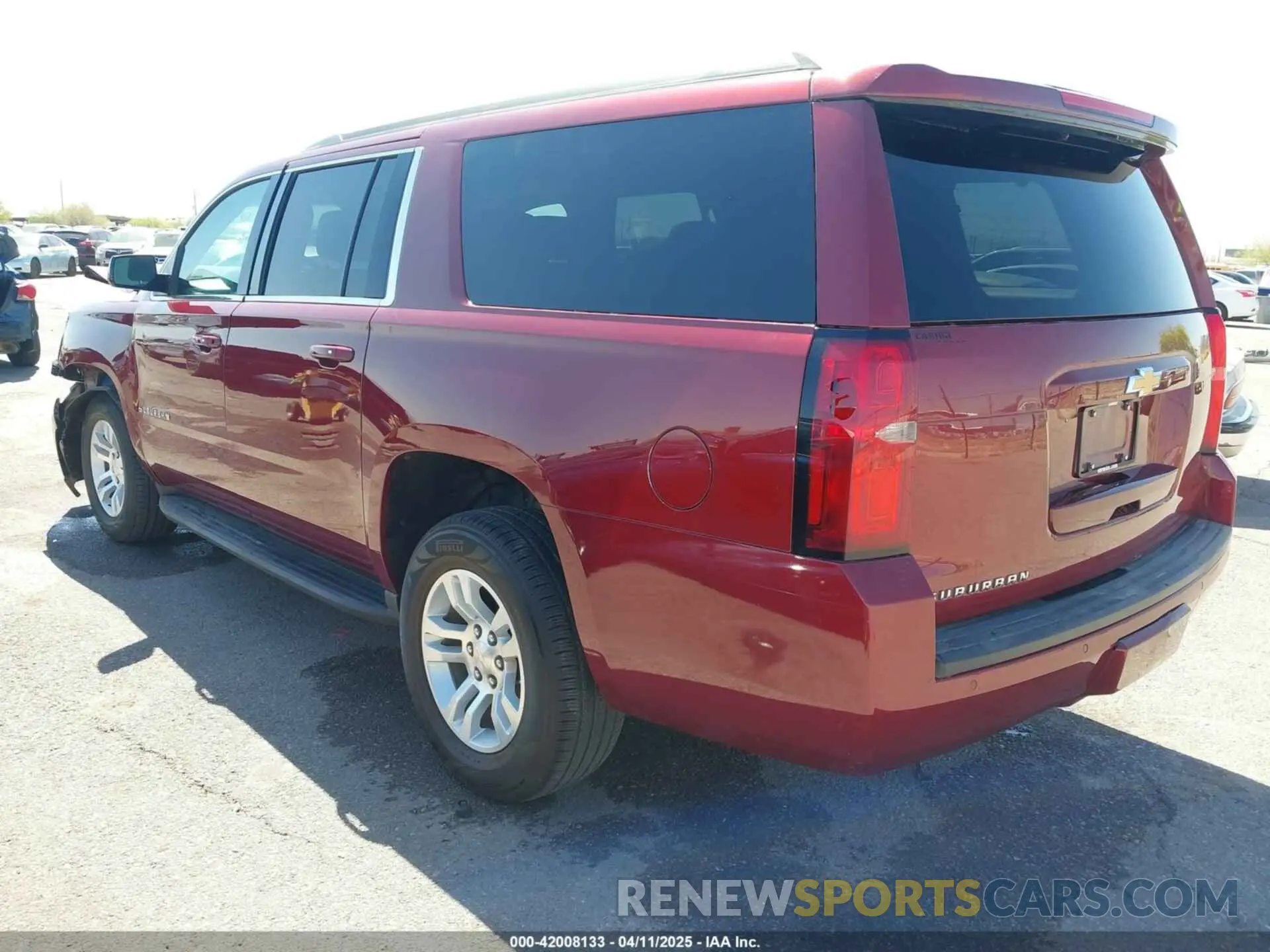 3 Photograph of a damaged car 1GNSKHKC3KR298509 CHEVROLET SUBURBAN 2019