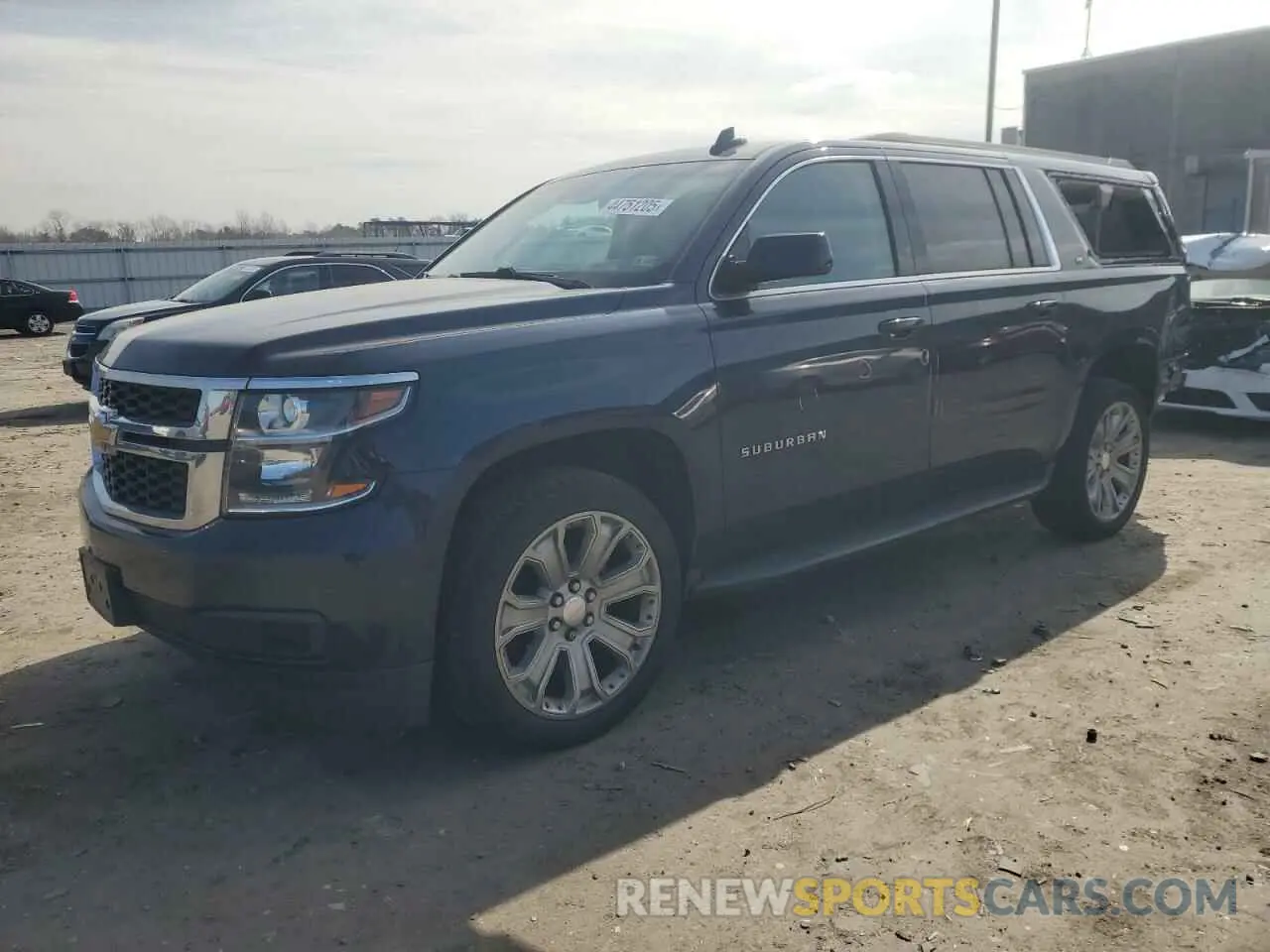 1 Photograph of a damaged car 1GNSKHKC4KR156296 CHEVROLET SUBURBAN 2019