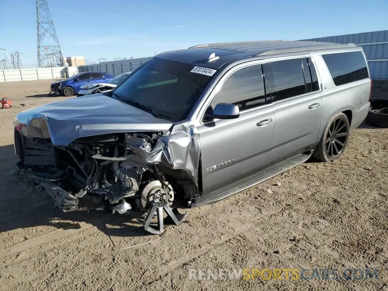 1 Photograph of a damaged car 1GNSKHKC5KR274499 CHEVROLET SUBURBAN 2019