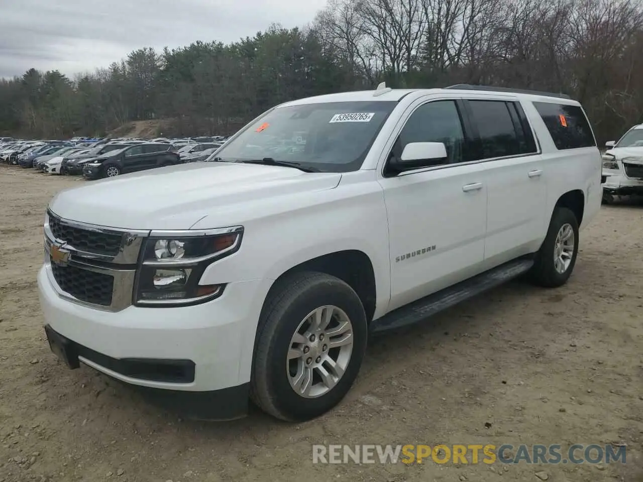 1 Photograph of a damaged car 1GNSKHKC6KR205434 CHEVROLET SUBURBAN 2019