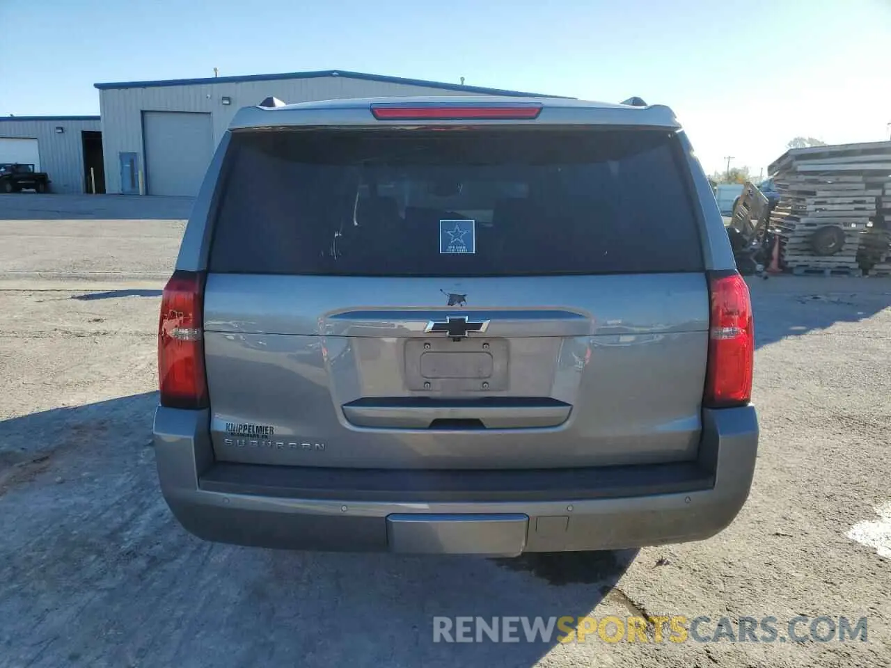 6 Photograph of a damaged car 1GNSKHKC8KR167205 CHEVROLET SUBURBAN 2019