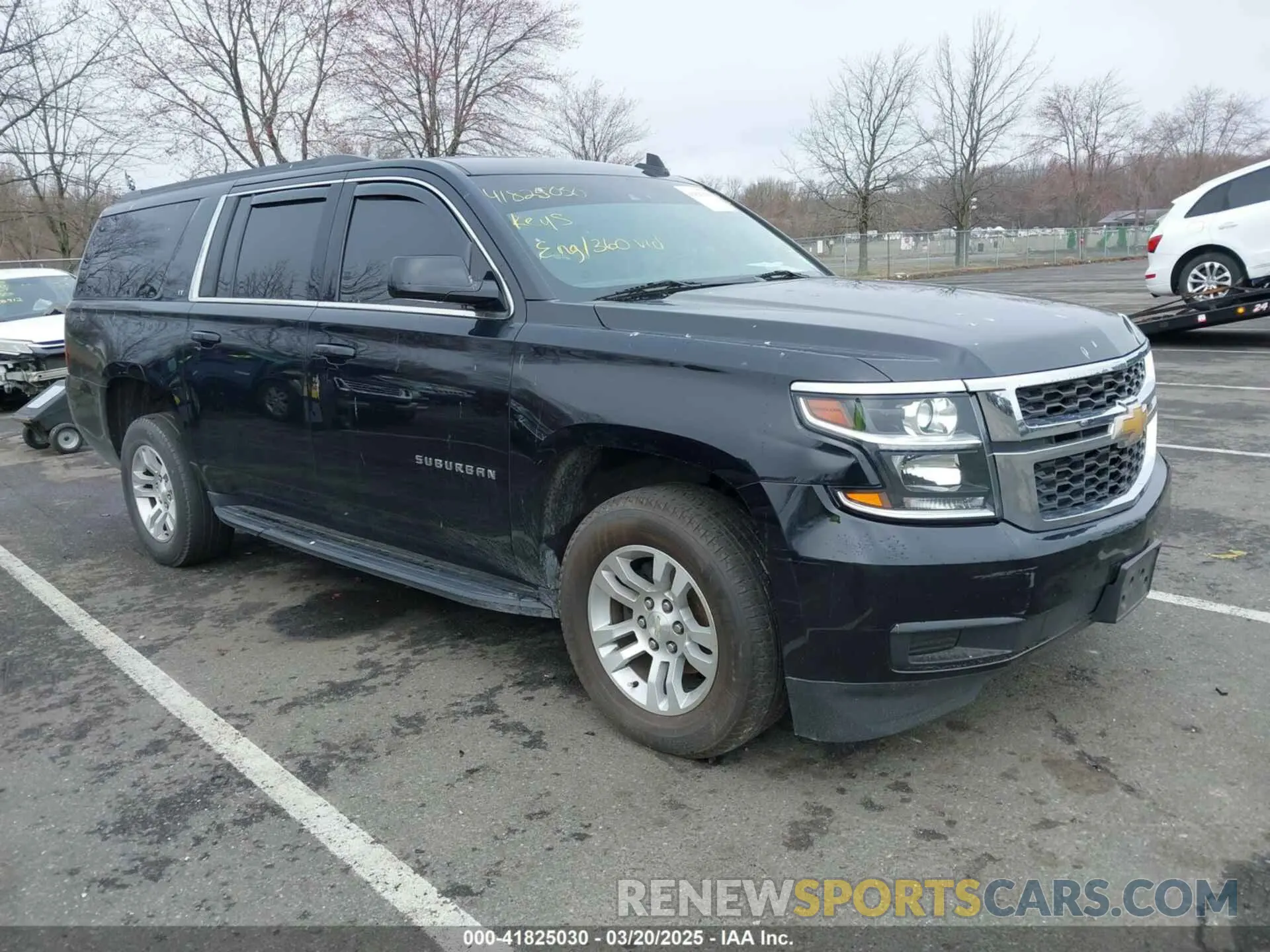 1 Photograph of a damaged car 1GNSKHKCXKR345468 CHEVROLET SUBURBAN 2019