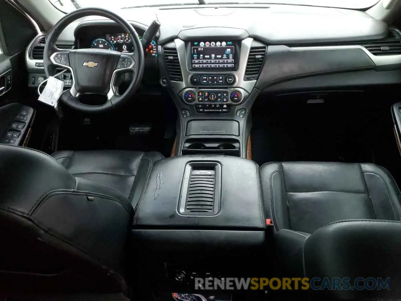 8 Photograph of a damaged car 1GNSKJKC7KR318154 CHEVROLET SUBURBAN 2019
