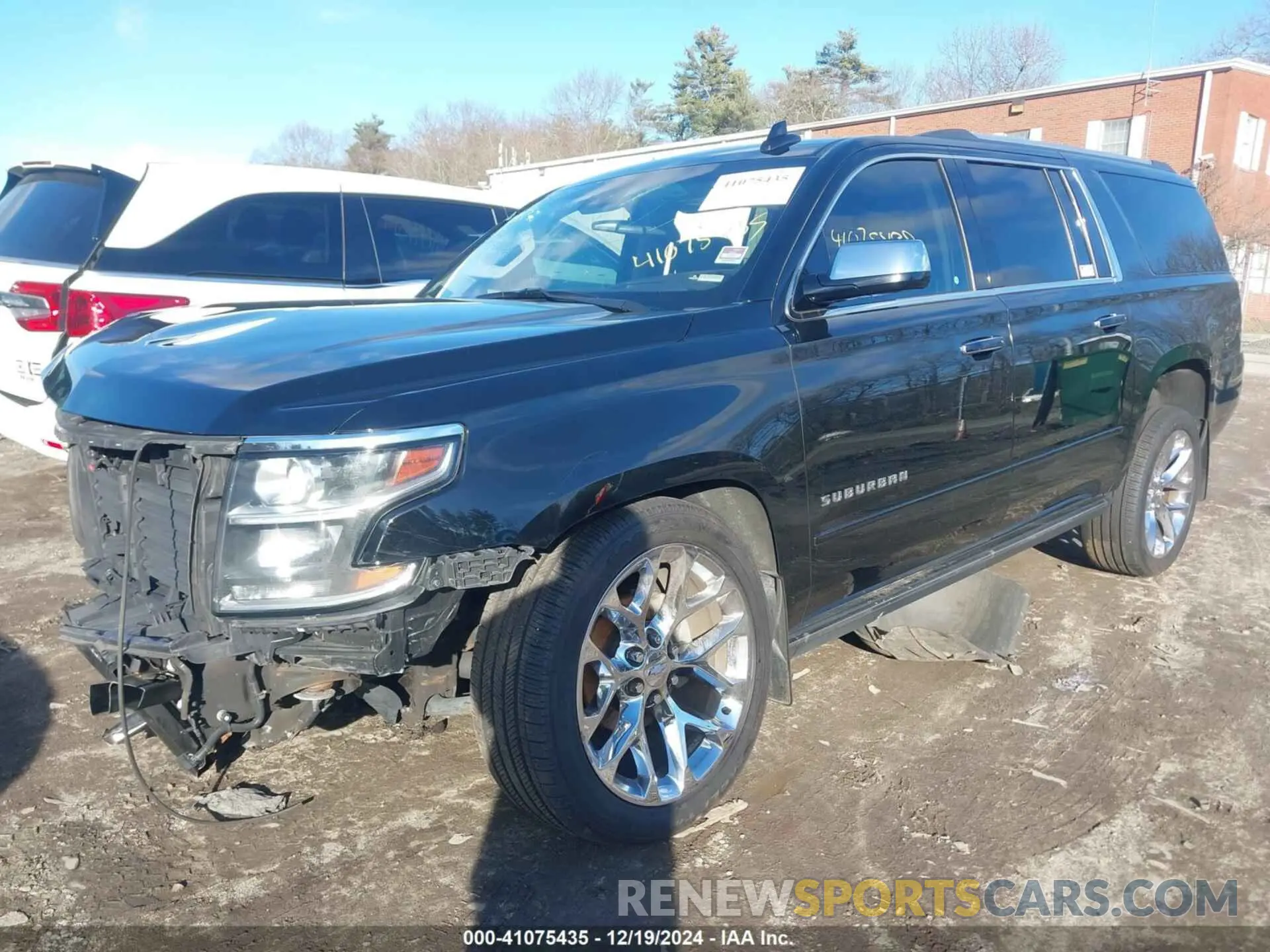 2 Photograph of a damaged car 1GNSKJKCXKR111502 CHEVROLET SUBURBAN 2019