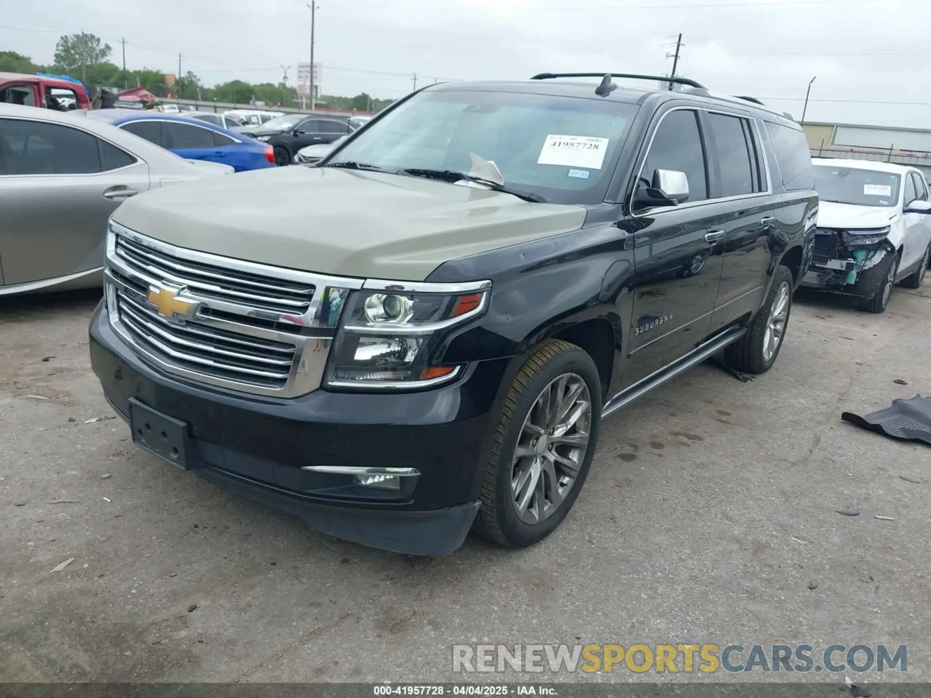 2 Photograph of a damaged car 1GNSKJKJ3KR231852 CHEVROLET SUBURBAN 2019
